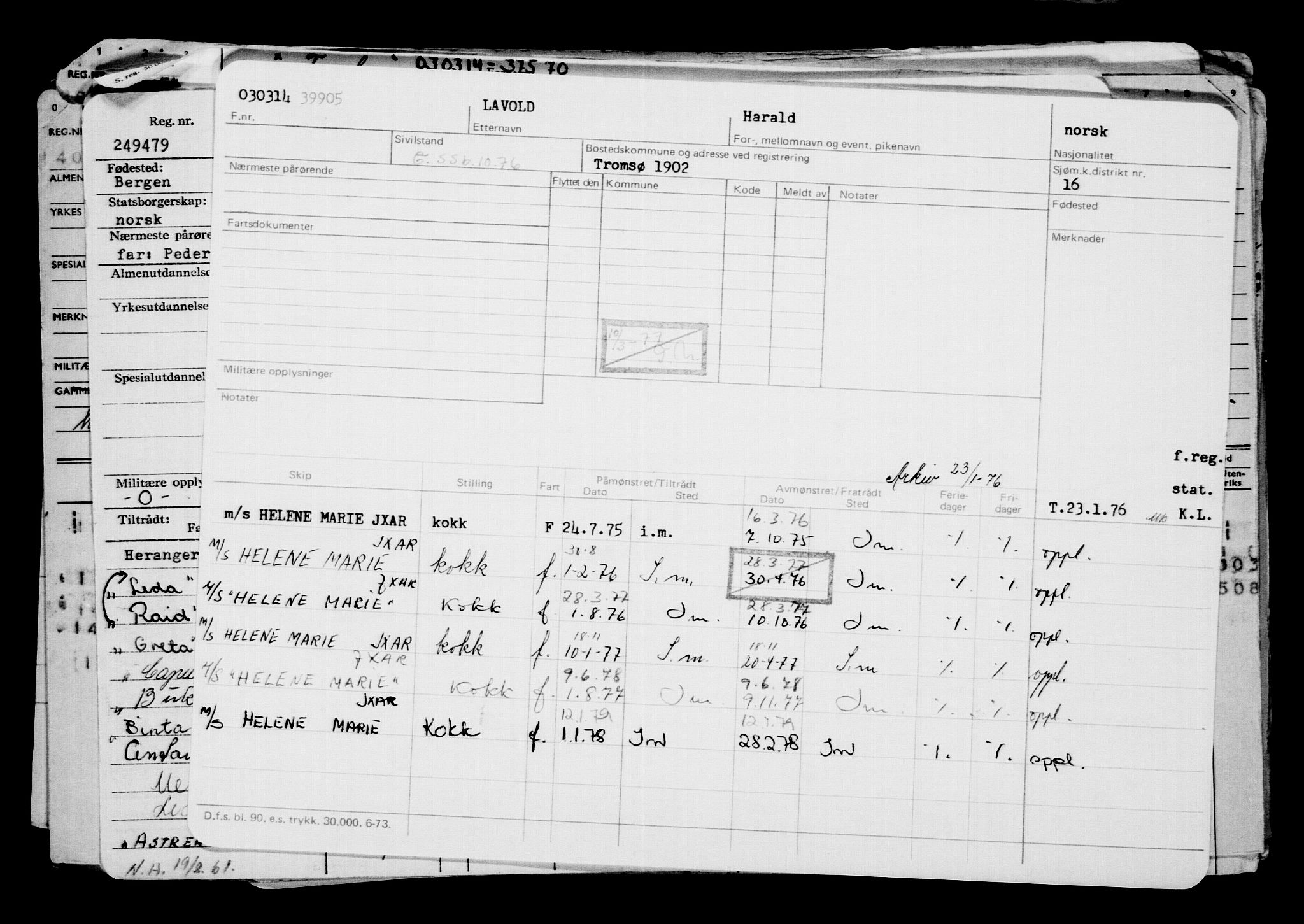 Direktoratet for sjømenn, RA/S-3545/G/Gb/L0119: Hovedkort, 1914, s. 51