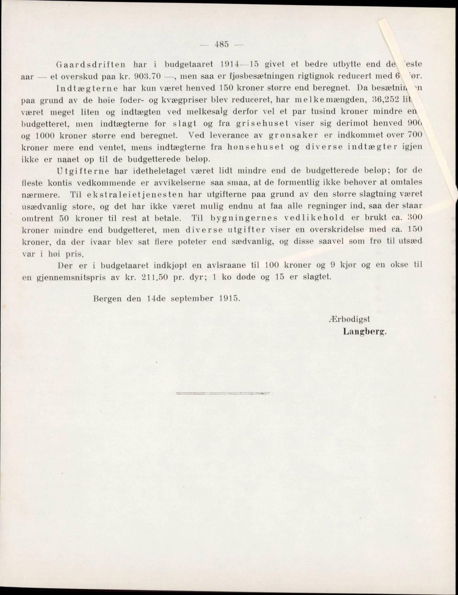 Haukeland Sykehus, Direktøren, BBA/A-2050.04/Æa/L0002: Årsberetninger 1914-1921, 1914-1921, s. 28