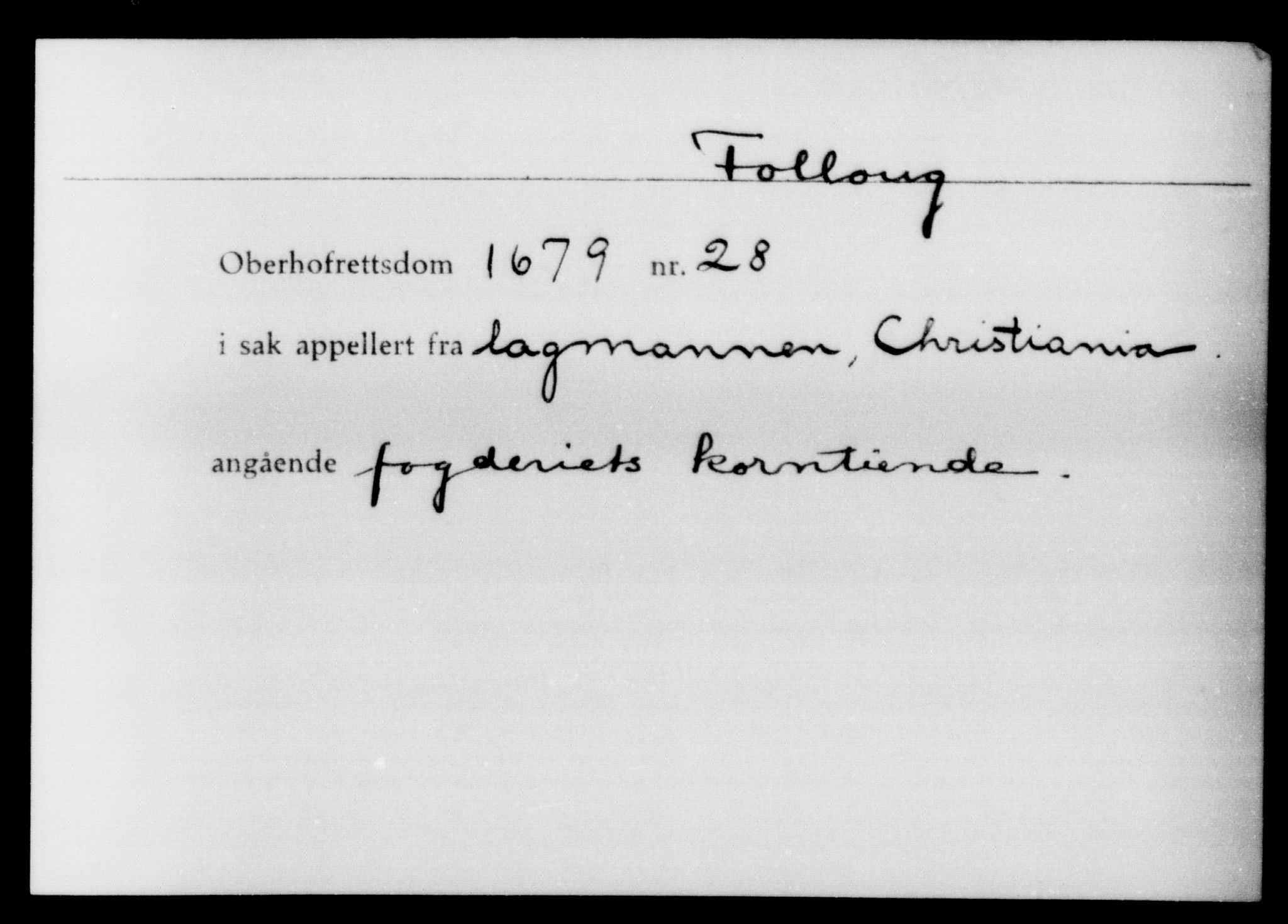 Overhoffretten 1667-1797, AV/RA-EA-2884, 1705