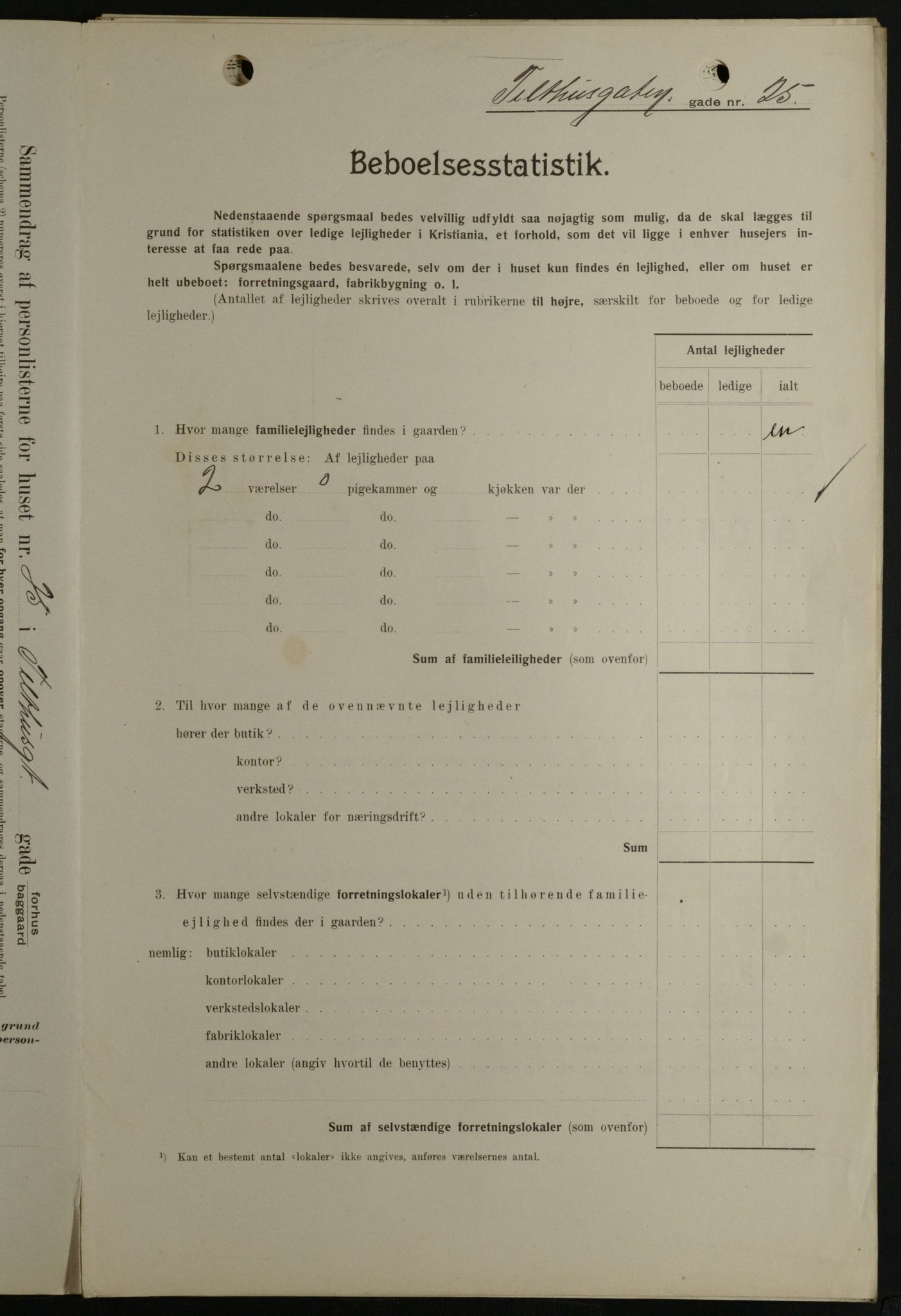 OBA, Kommunal folketelling 1.2.1908 for Kristiania kjøpstad, 1908, s. 96779