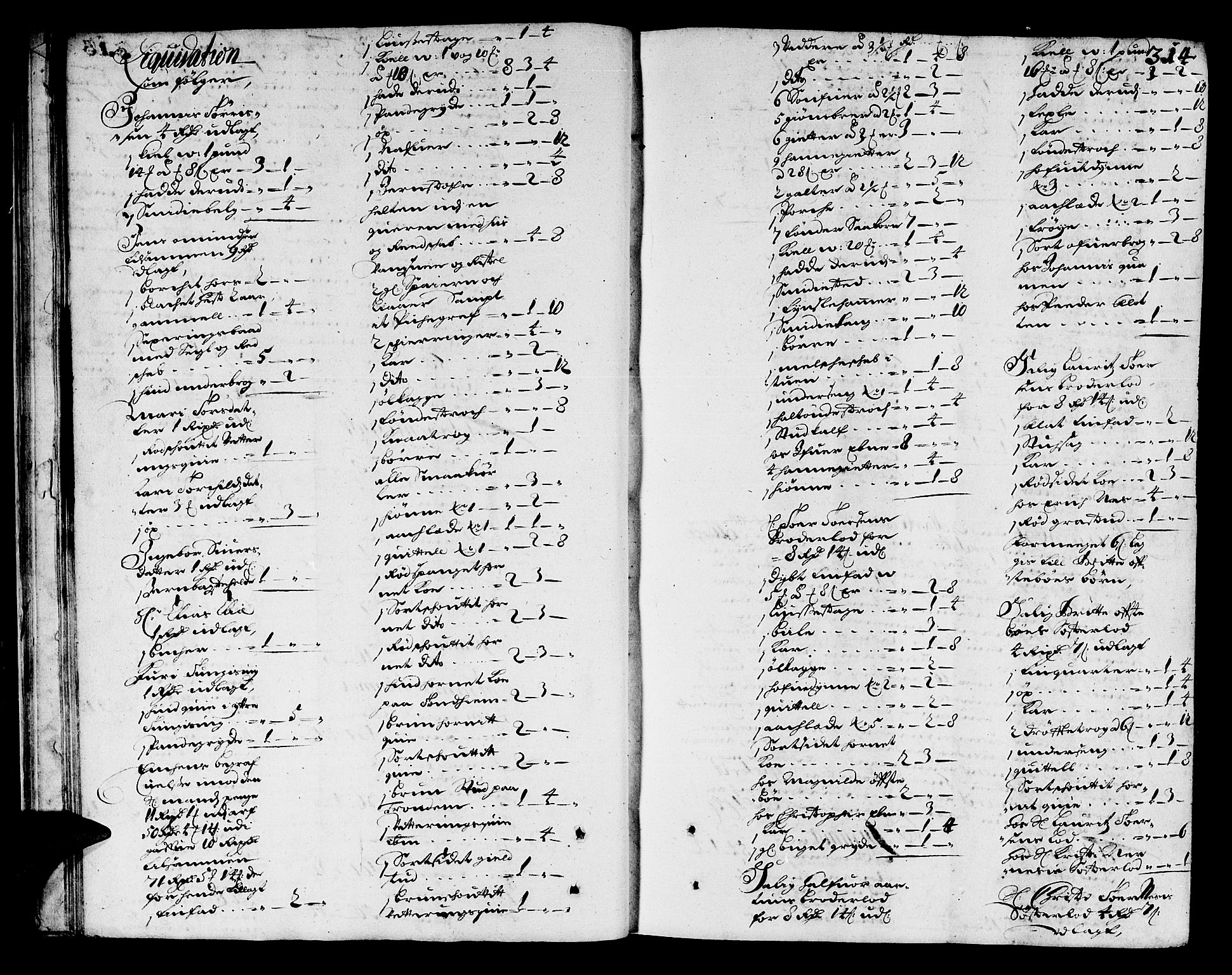 Sunnhordland sorenskrivar, AV/SAB-A-2401/1/H/Ha/Haa/L0002: Skifteprotokollar. Register på kort. Fol 290- ut, 1695-1699, s. 313b-314a