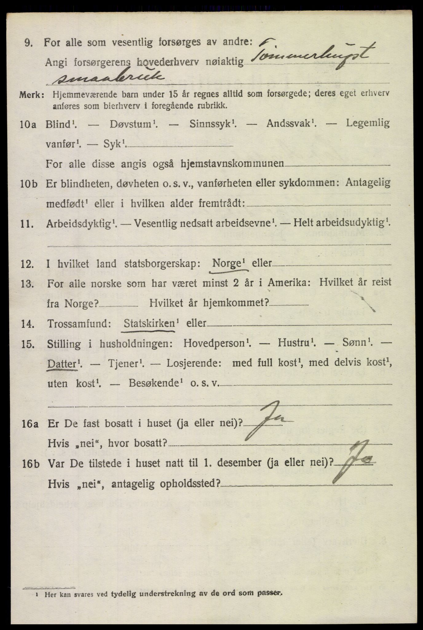 SAH, Folketelling 1920 for 0540 Sør-Aurdal herred, 1920, s. 2770