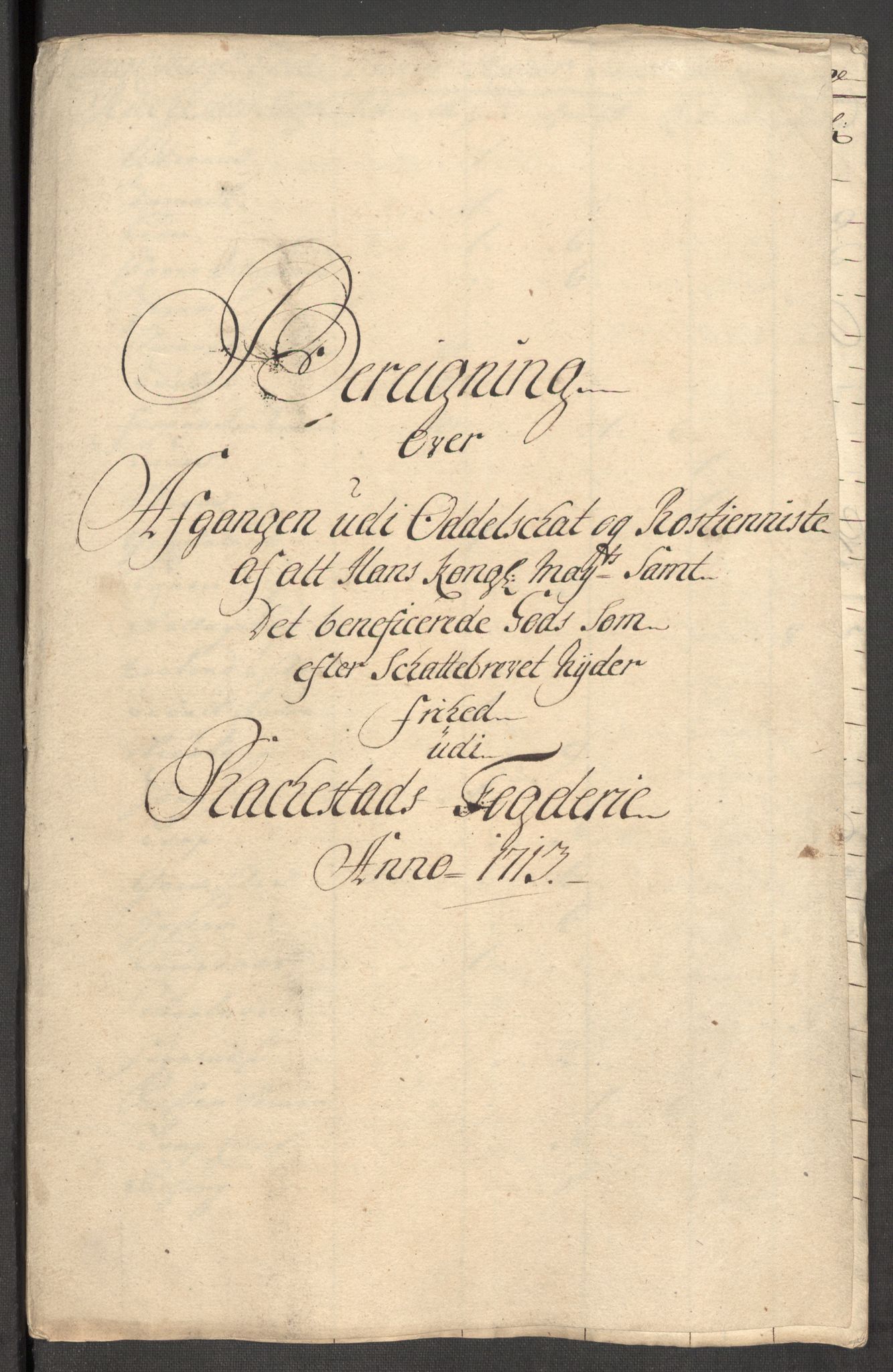 Rentekammeret inntil 1814, Reviderte regnskaper, Fogderegnskap, RA/EA-4092/R07/L0306: Fogderegnskap Rakkestad, Heggen og Frøland, 1713, s. 181