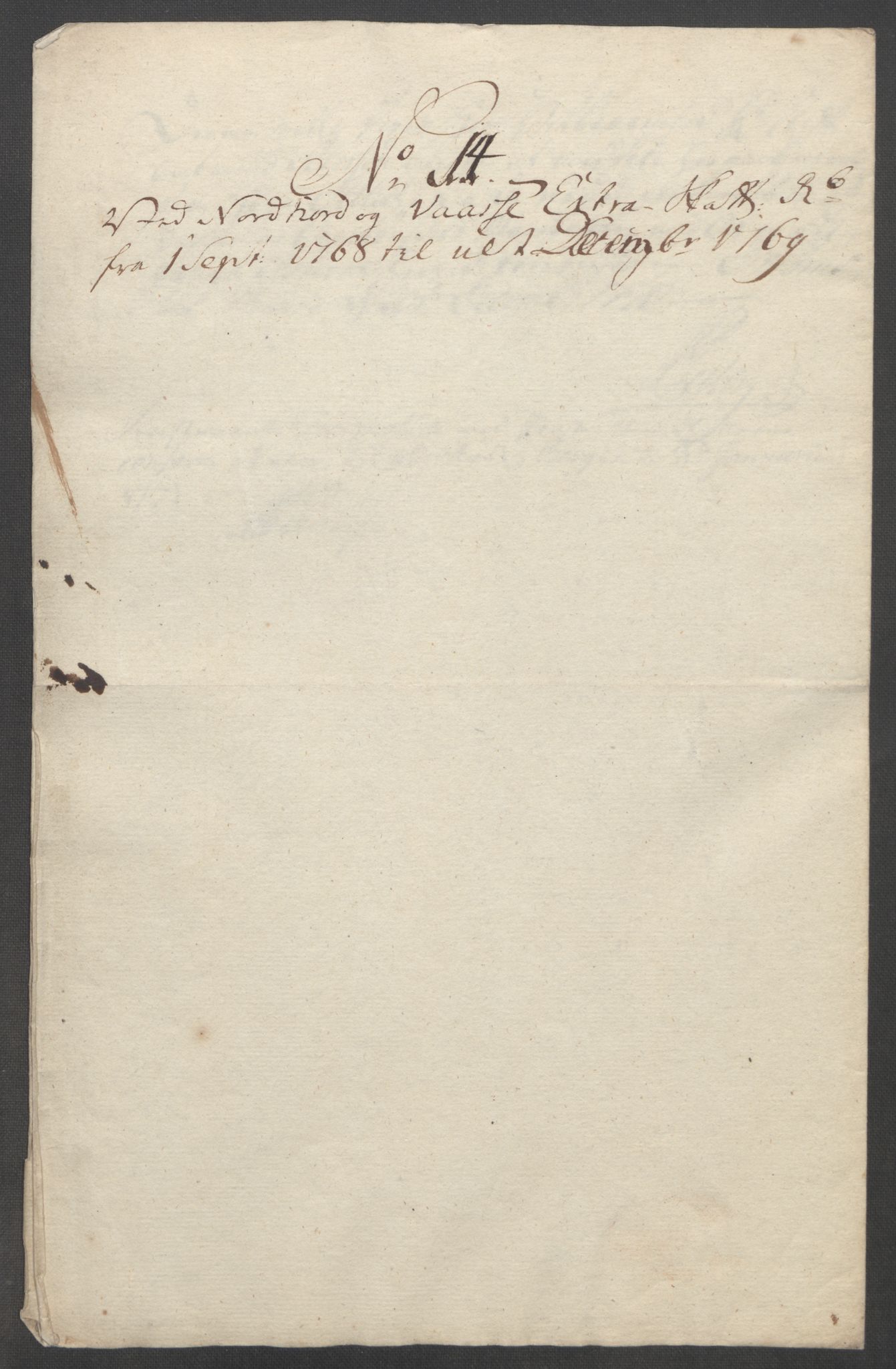 Rentekammeret inntil 1814, Reviderte regnskaper, Fogderegnskap, AV/RA-EA-4092/R51/L3303: Ekstraskatten Nordhordland og Voss, 1762-1772, s. 384