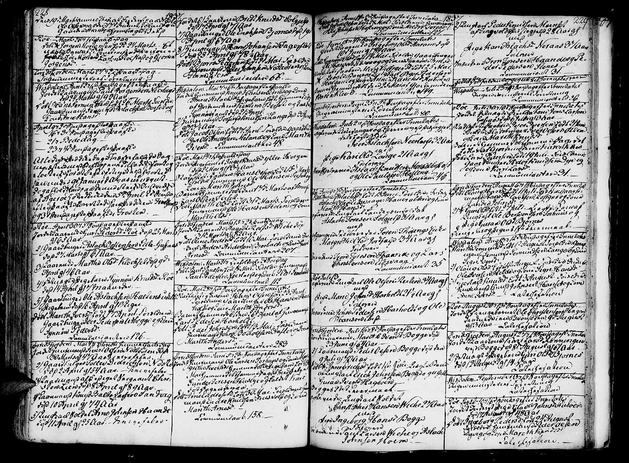 Ministerialprotokoller, klokkerbøker og fødselsregistre - Møre og Romsdal, AV/SAT-A-1454/551/L0622: Ministerialbok nr. 551A02, 1804-1845, s. 228-229