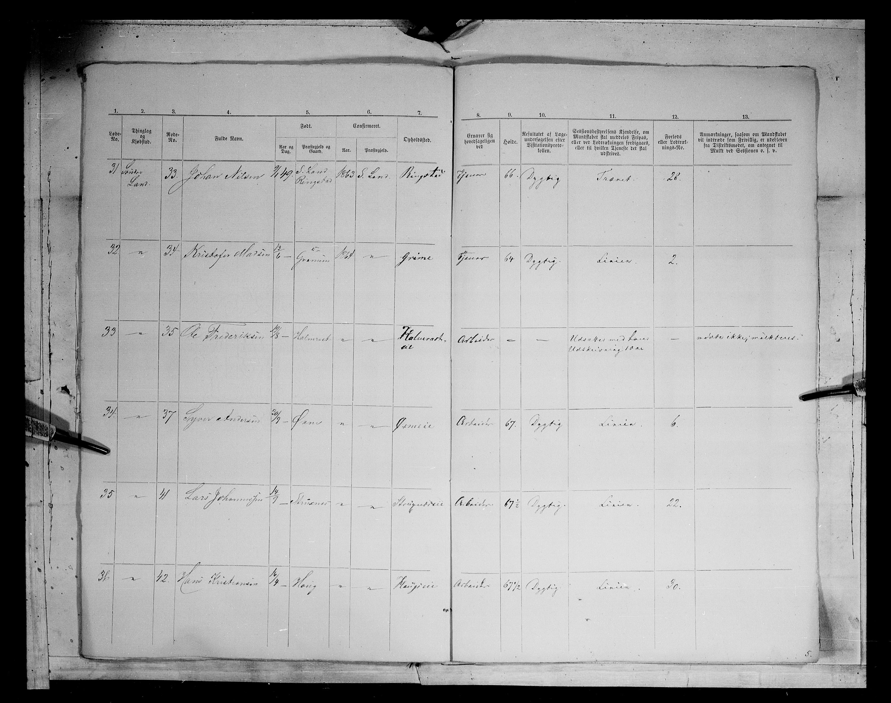 Fylkesmannen i Oppland, AV/SAH-FYO-002/1/K/Kg/L1167: Søndre og Nordre Land, Vestre Toten, 1860-1879, s. 9284