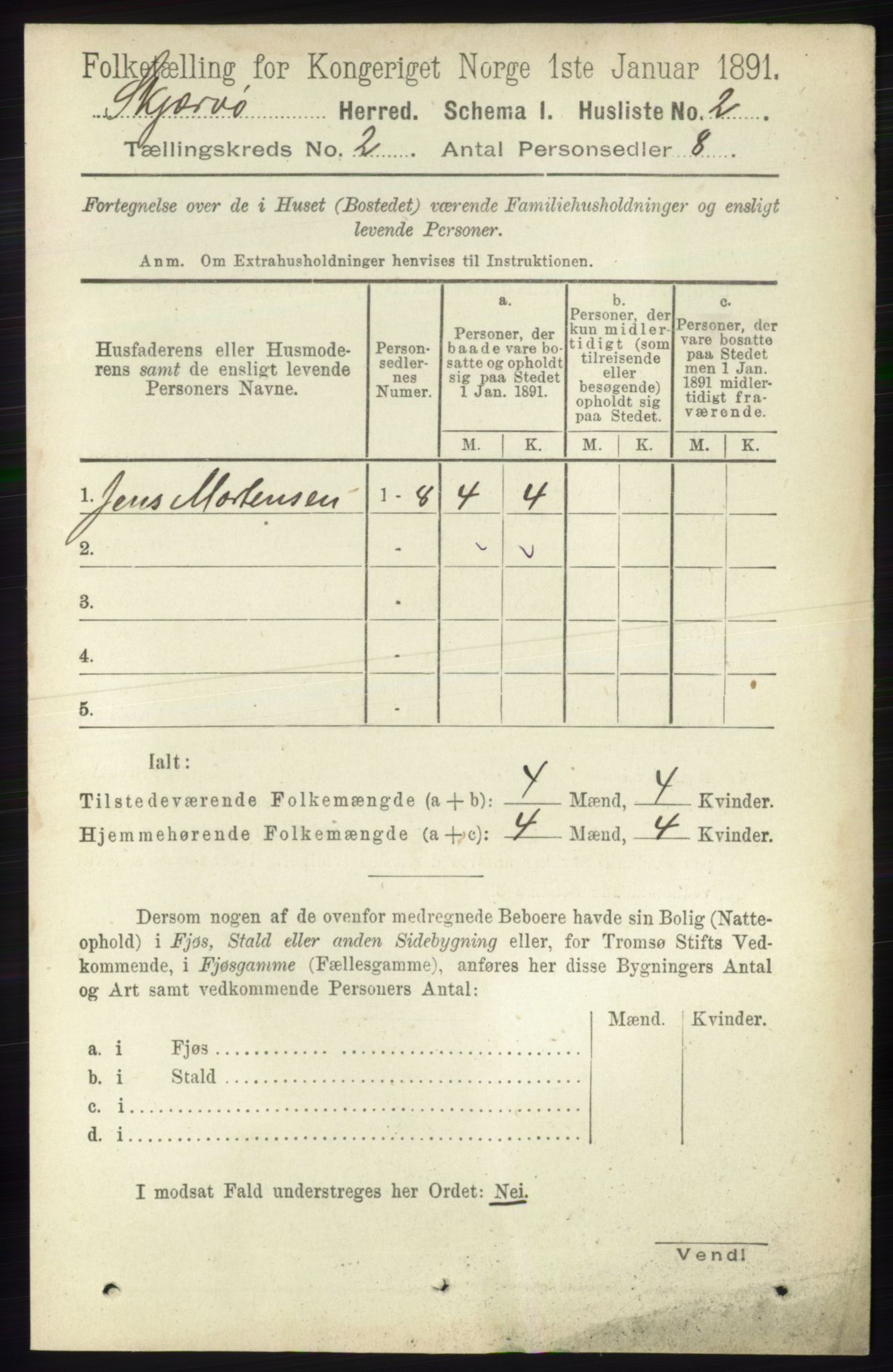 RA, Folketelling 1891 for 1941 Skjervøy herred, 1891, s. 919