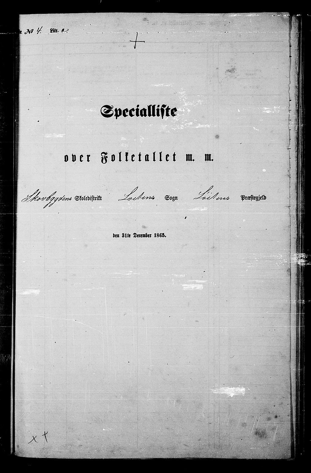 RA, Folketelling 1865 for 0415P Løten prestegjeld, 1865, s. 96