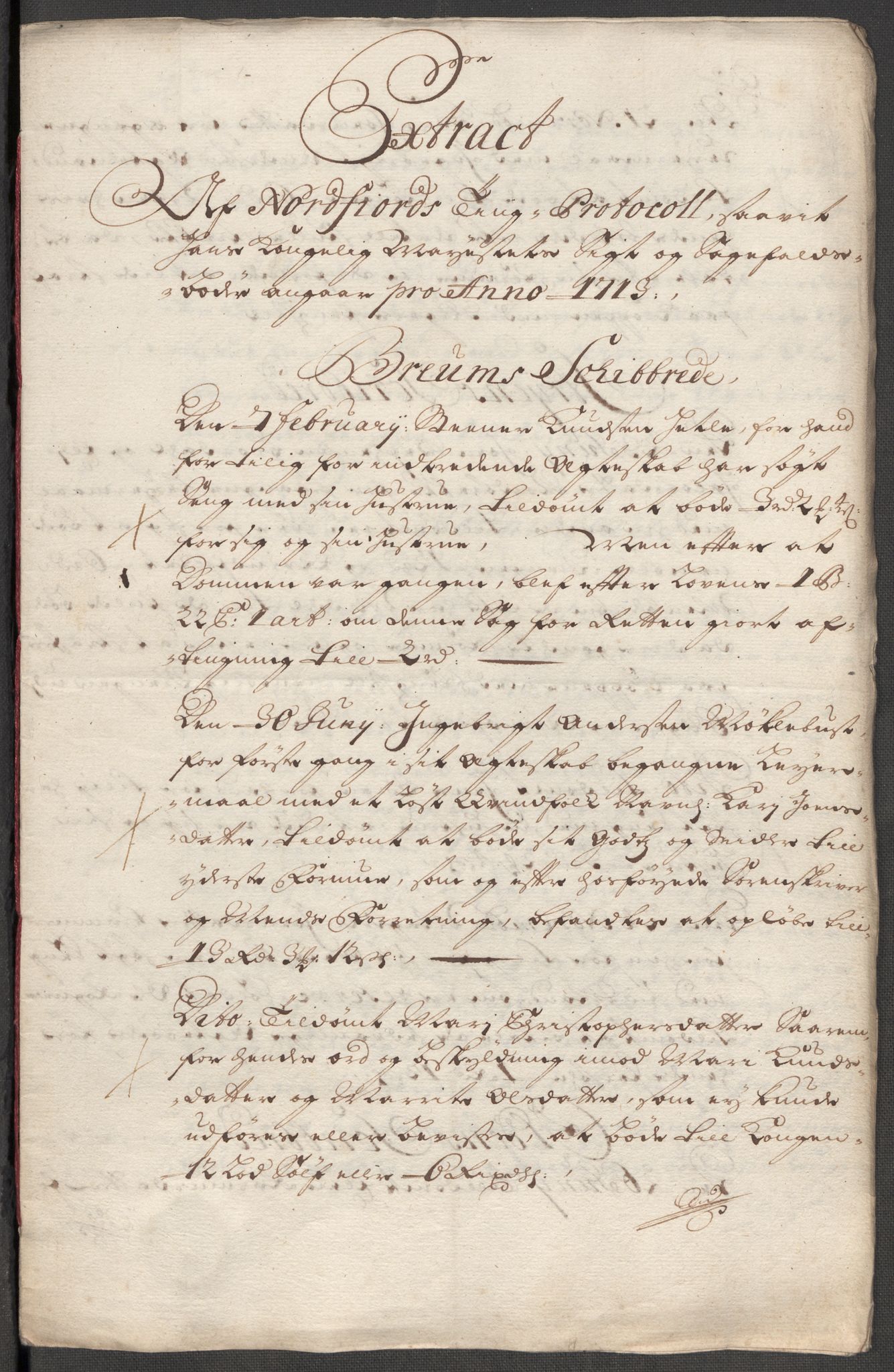 Rentekammeret inntil 1814, Reviderte regnskaper, Fogderegnskap, AV/RA-EA-4092/R53/L3437: Fogderegnskap Sunn- og Nordfjord, 1713, s. 308