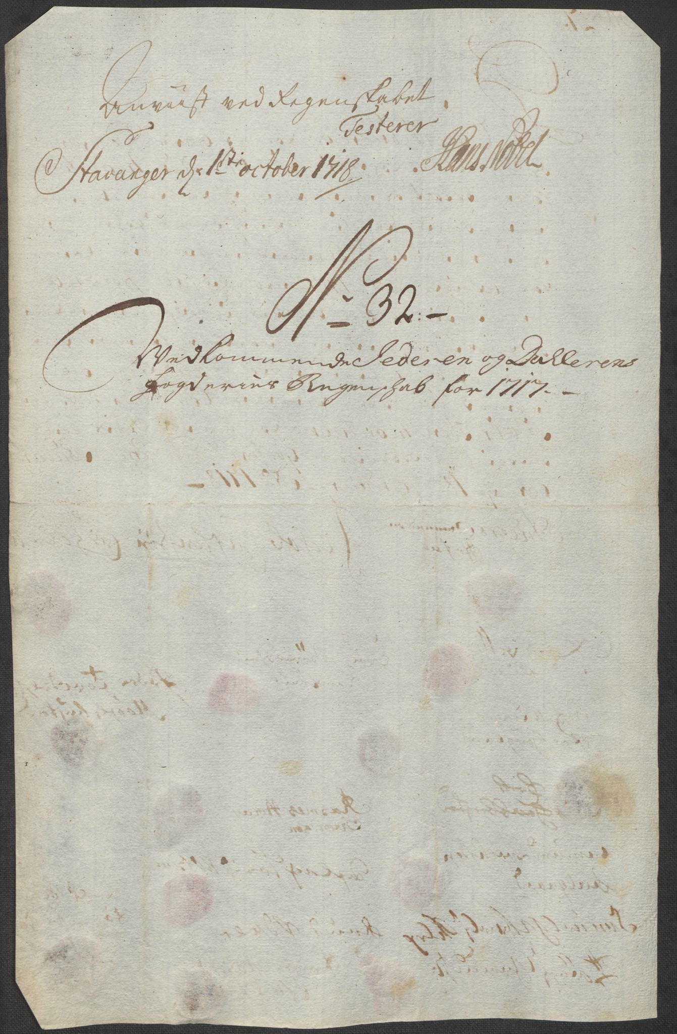 Rentekammeret inntil 1814, Reviderte regnskaper, Fogderegnskap, AV/RA-EA-4092/R46/L2742: Fogderegnskap Jæren og Dalane, 1717, s. 138