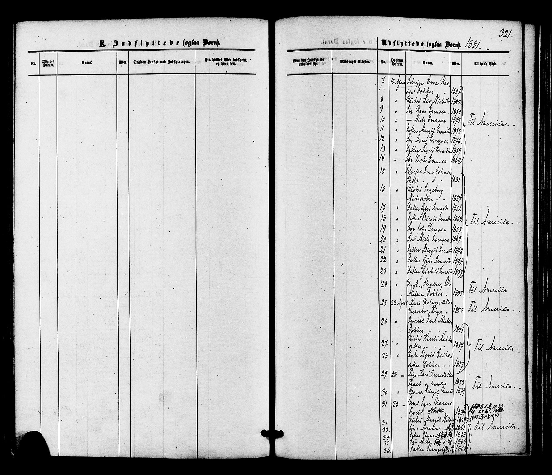 Gol kirkebøker, SAKO/A-226/F/Fa/L0004: Ministerialbok nr. I 4, 1876-1886, s. 321