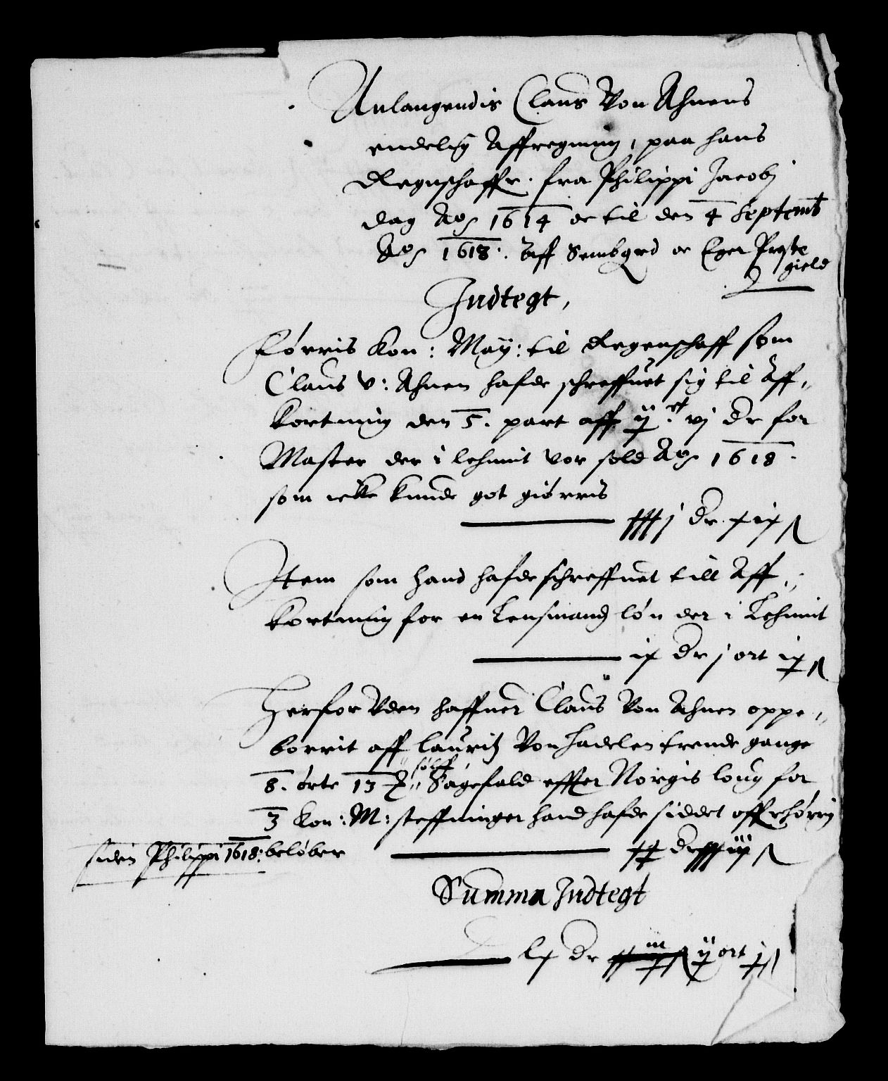 Rentekammeret inntil 1814, Reviderte regnskaper, Lensregnskaper, AV/RA-EA-5023/R/Rb/Rbm/L0002: Eiker len, 1617-1622