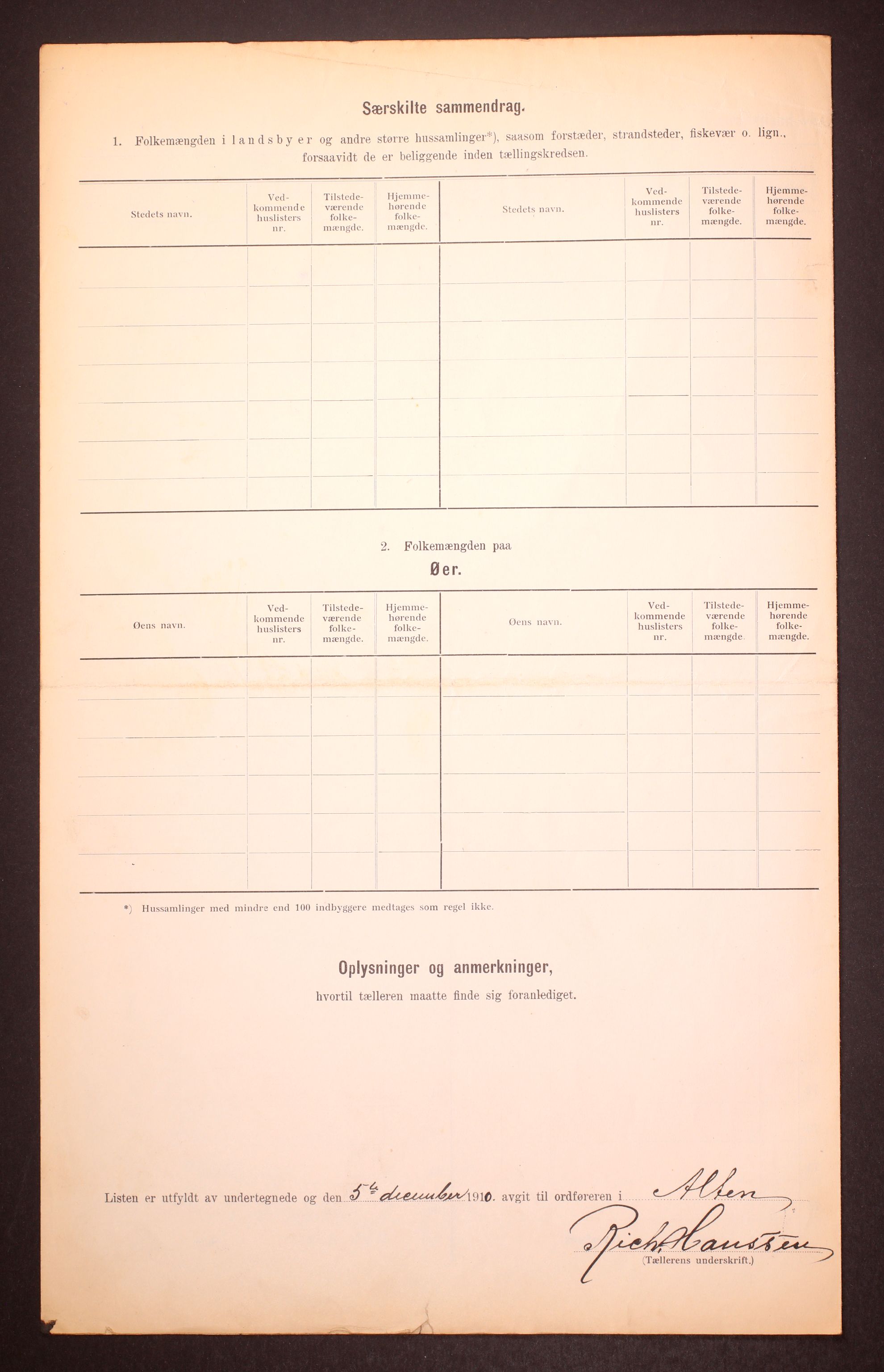 RA, Folketelling 1910 for 2012 Alta herred, 1910, s. 6