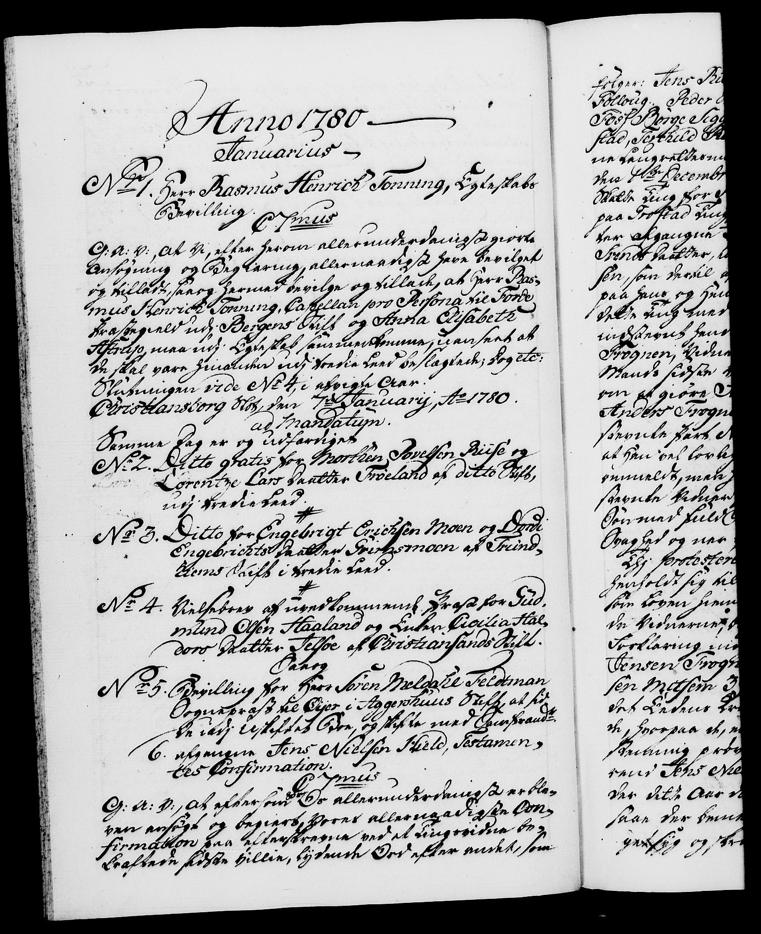 Danske Kanselli 1572-1799, RA/EA-3023/F/Fc/Fca/Fcaa/L0048: Norske registre, 1779-1781, s. 224b