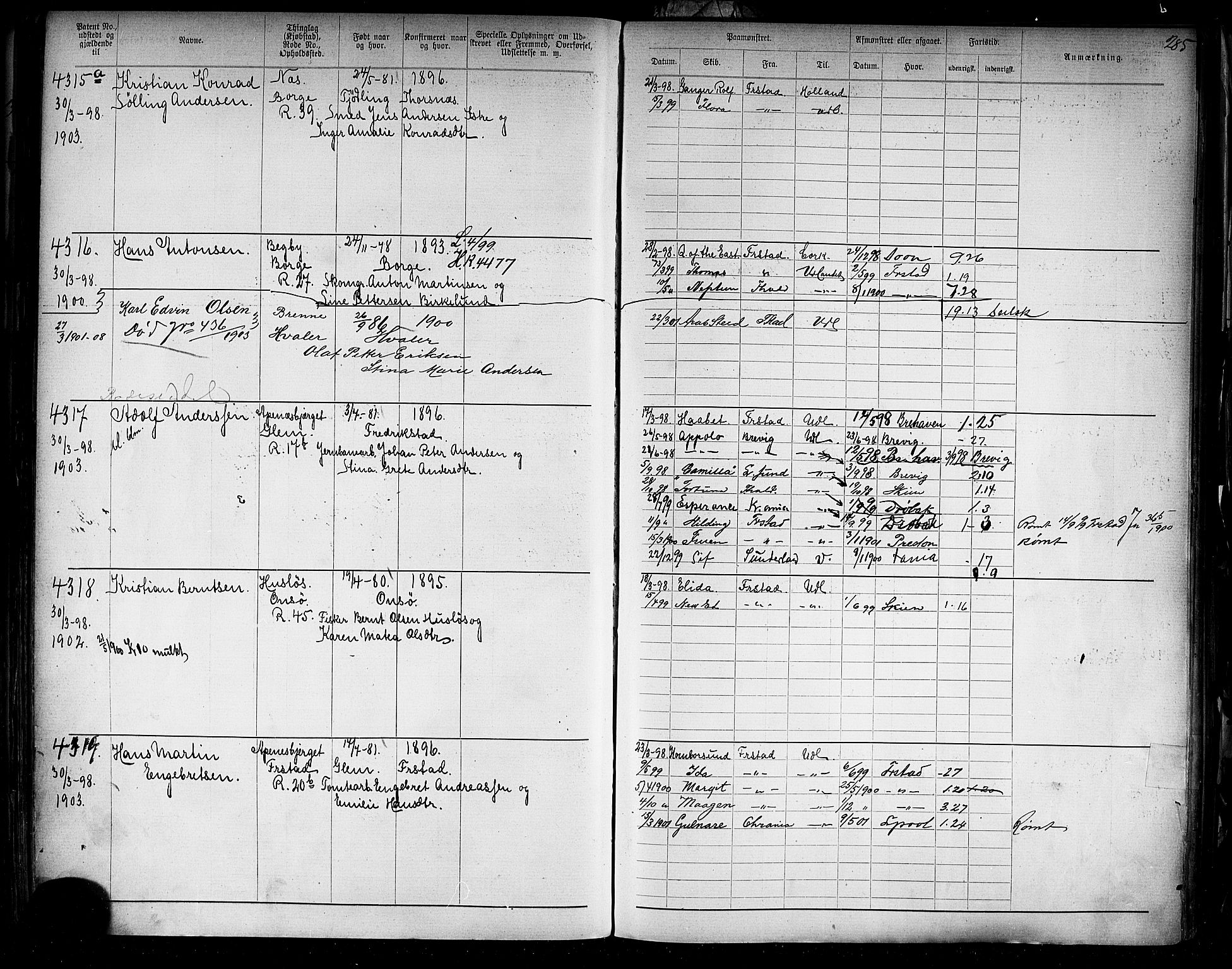 Fredrikstad mønstringskontor, AV/SAO-A-10569b/F/Fc/Fca/L0008: Annotasjonsrulle, 1898-1916, s. 68