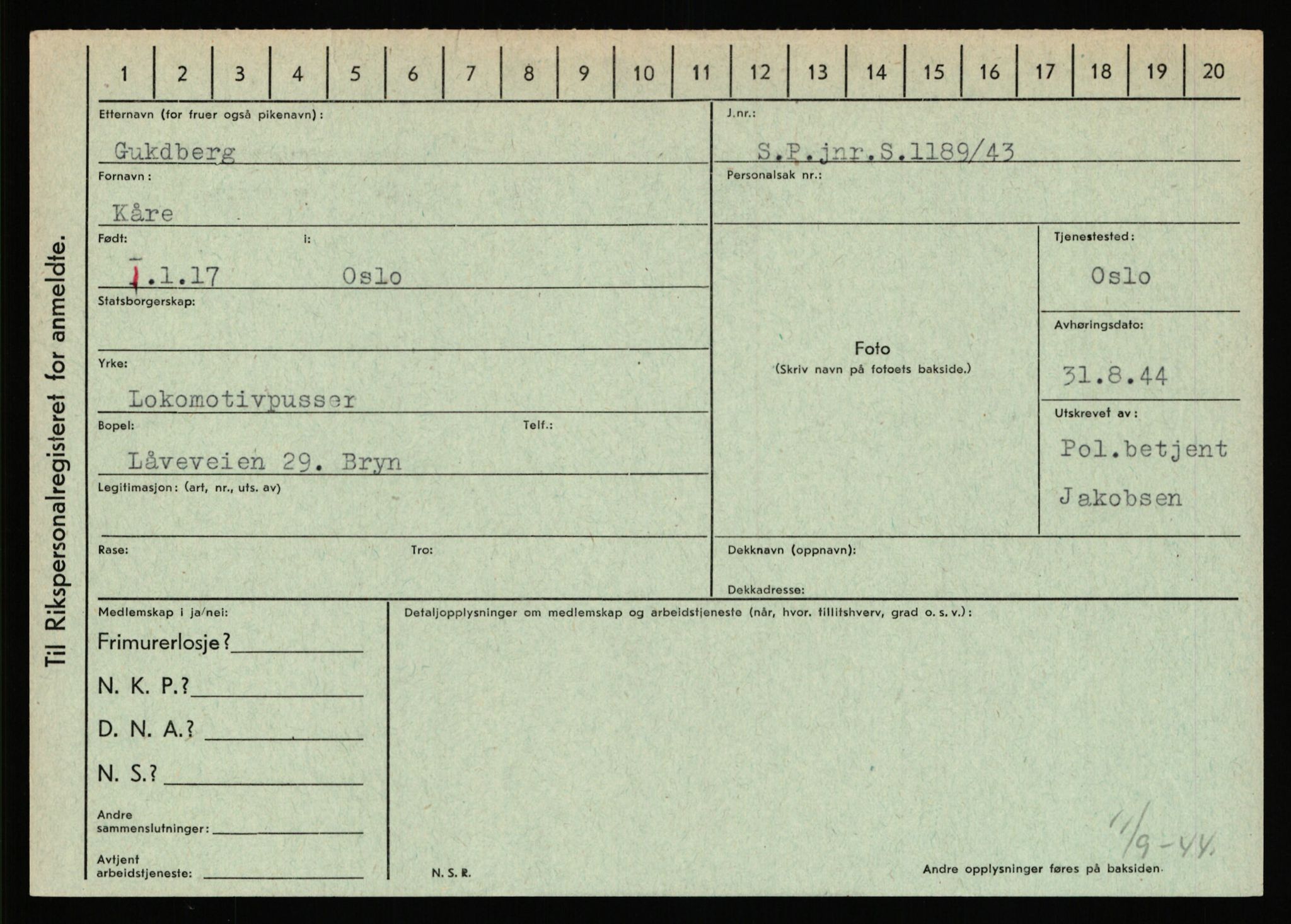 Statspolitiet - Hovedkontoret / Osloavdelingen, AV/RA-S-1329/C/Ca/L0005: Furali - Hamula, 1943-1945, s. 2537