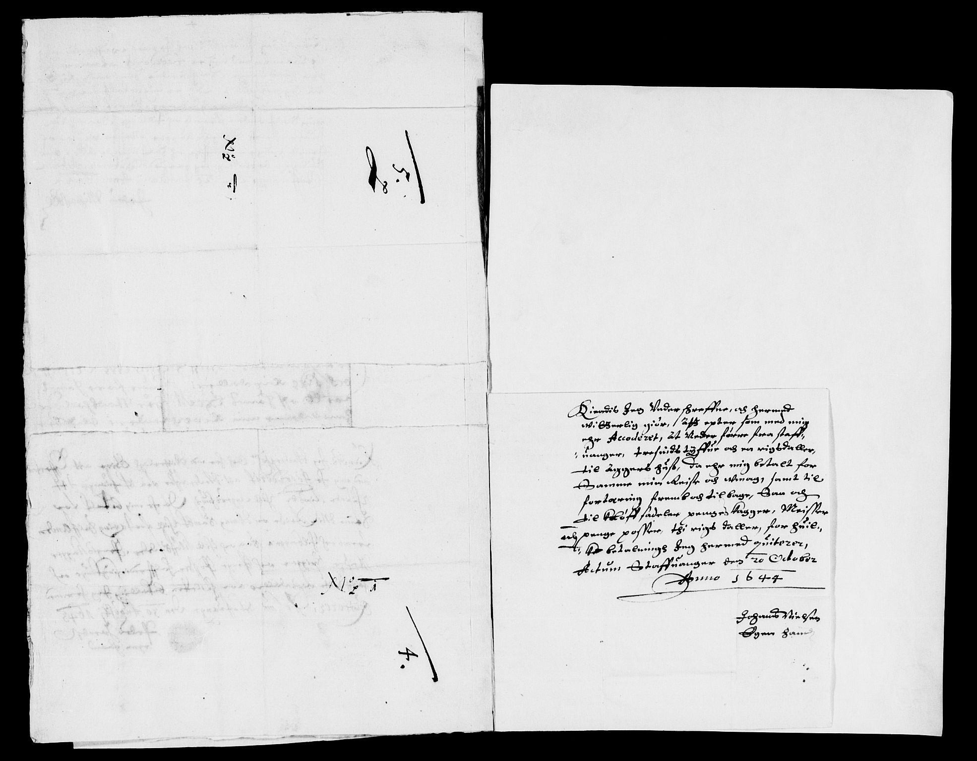 Rentekammeret inntil 1814, Reviderte regnskaper, Lensregnskaper, AV/RA-EA-5023/R/Rb/Rbs/L0027: Stavanger len, 1642-1644