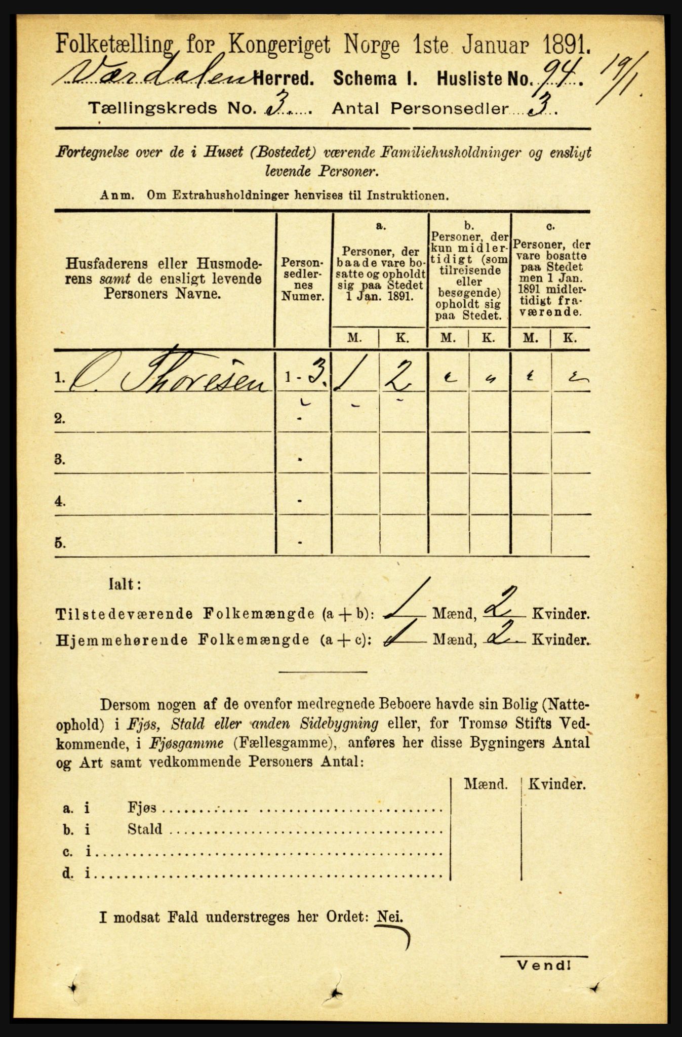 RA, Folketelling 1891 for 1721 Verdal herred, 1891, s. 1753