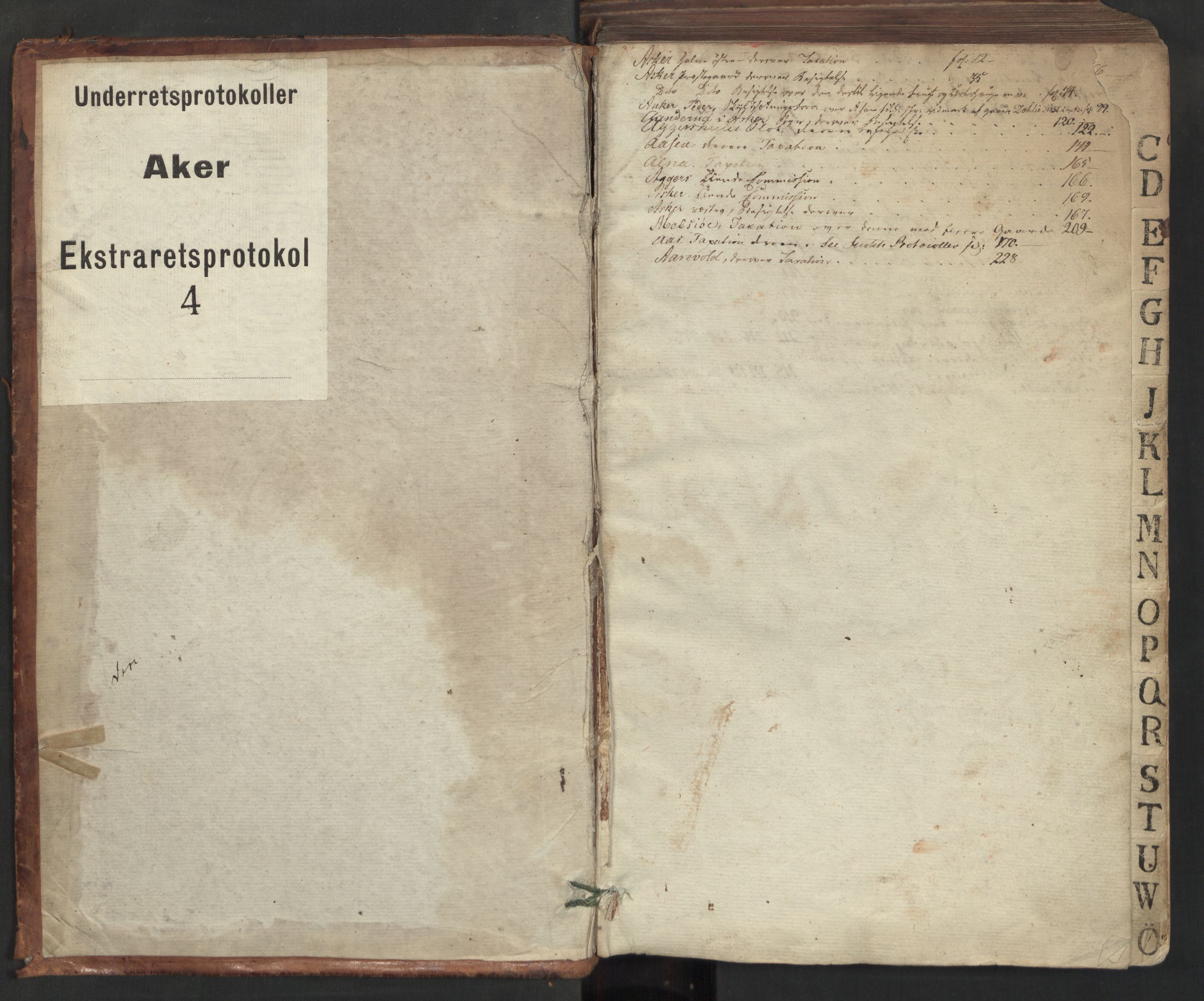 Aker sorenskriveri, SAO/A-10895/F/Fc/Fca/L0004: Ekstrarettsprotokoll (IV), 1800-1804