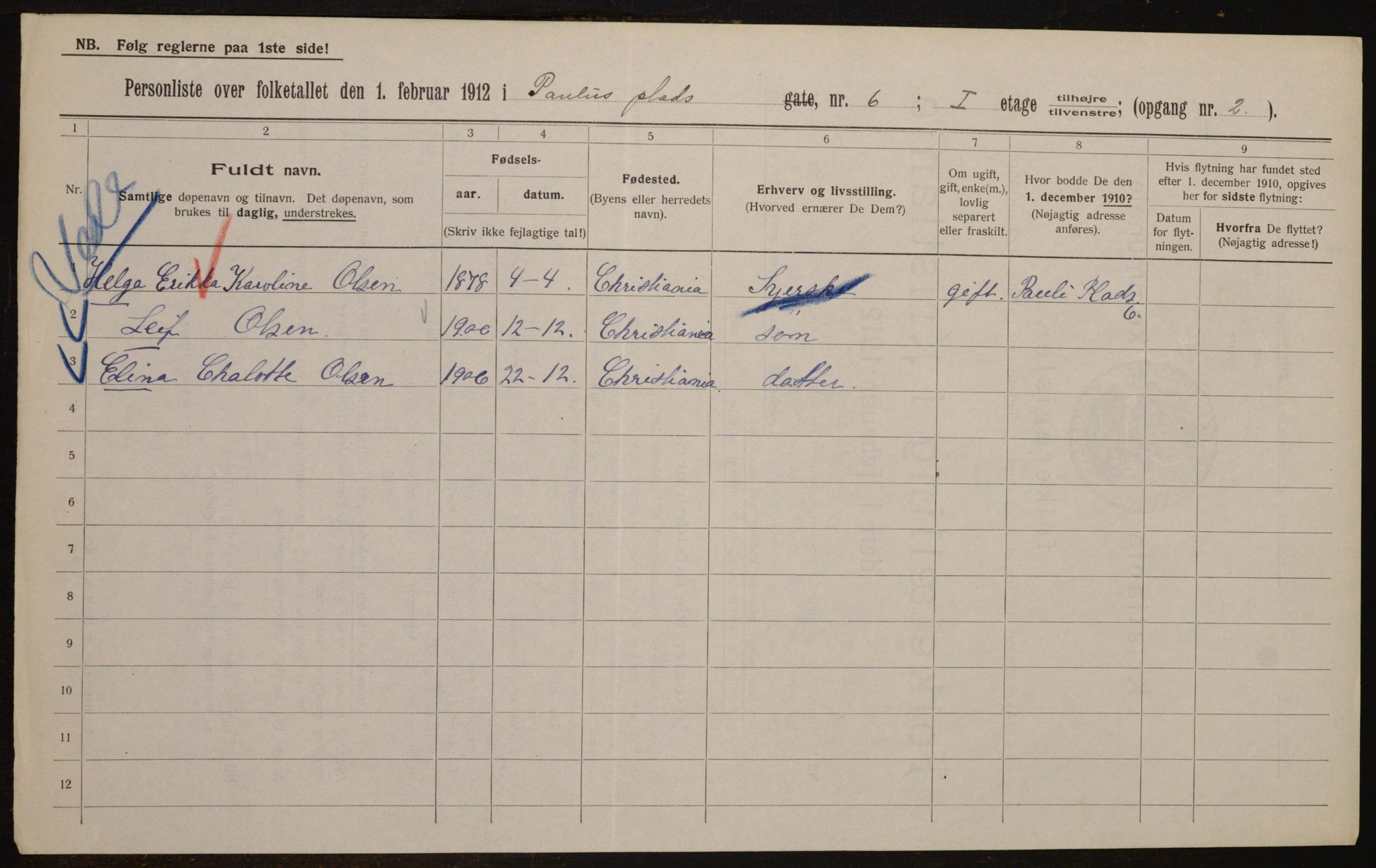 OBA, Kommunal folketelling 1.2.1912 for Kristiania, 1912, s. 79339