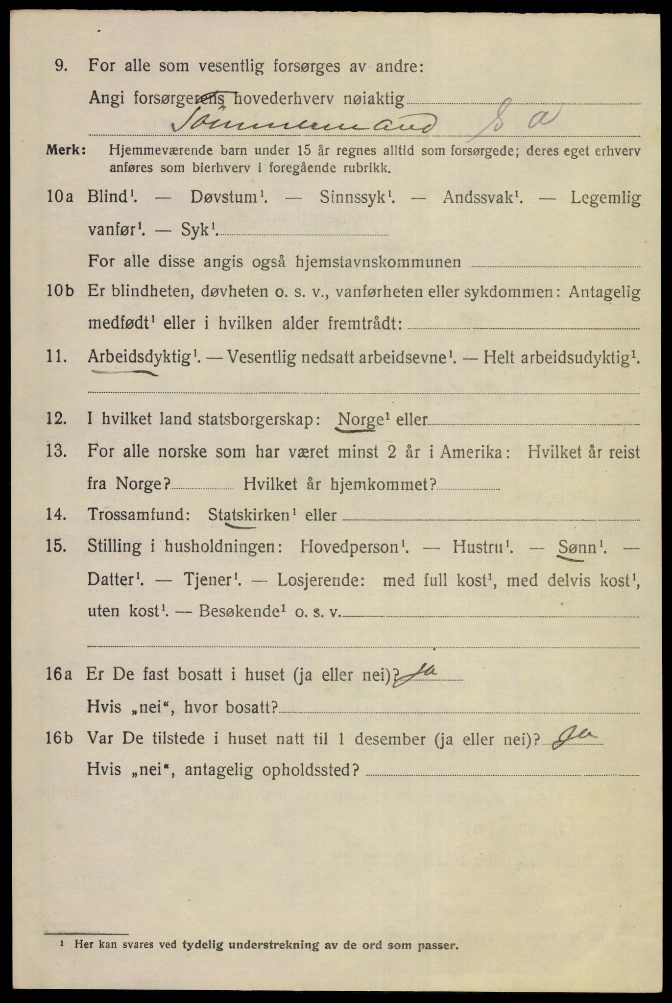 SAKO, Folketelling 1920 for 0604 Kongsberg kjøpstad, 1920, s. 5825