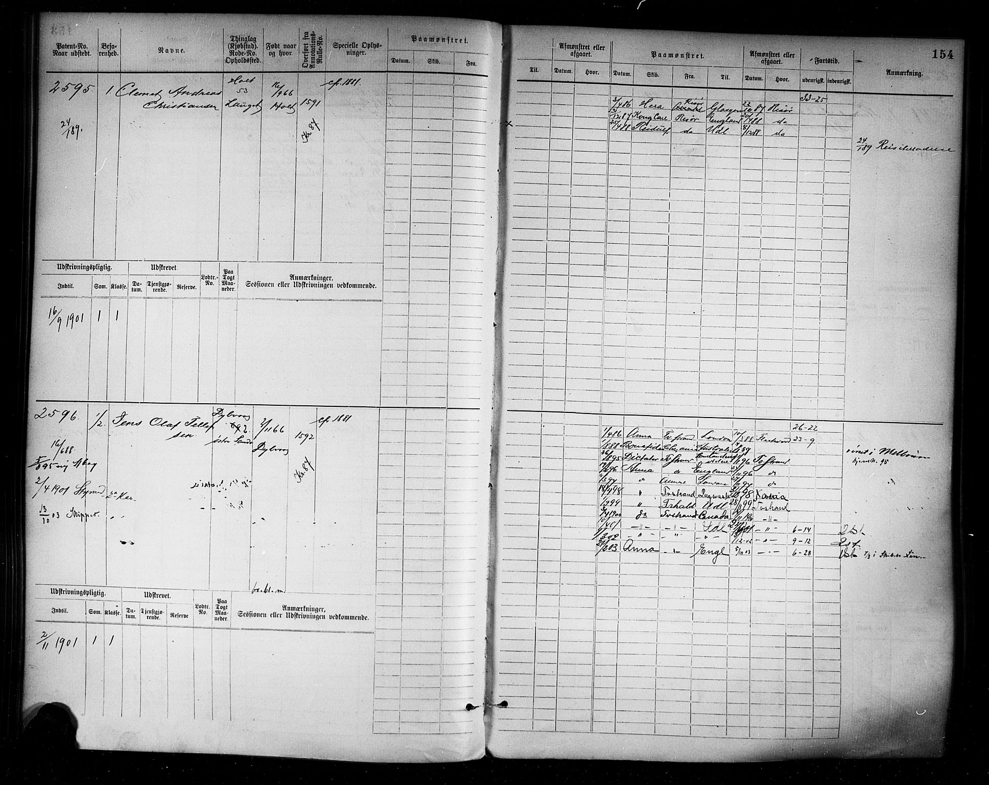 Tvedestrand mønstringskrets, AV/SAK-2031-0011/F/Fb/L0004: Hovedrulle A nr 2289-3056, R-5, 1880-1910, s. 159