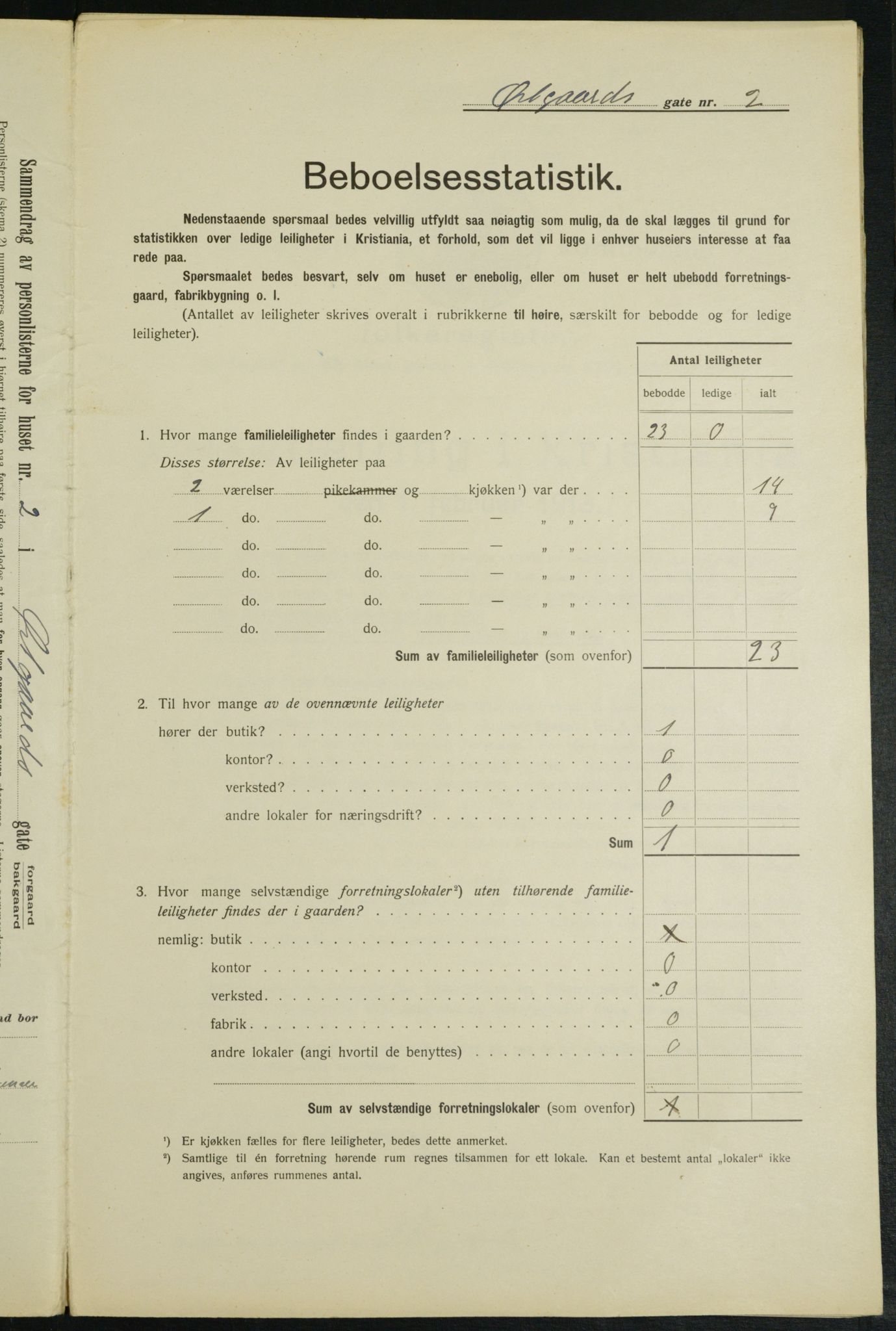 OBA, Kommunal folketelling 1.2.1913 for Kristiania, 1913, s. 128986