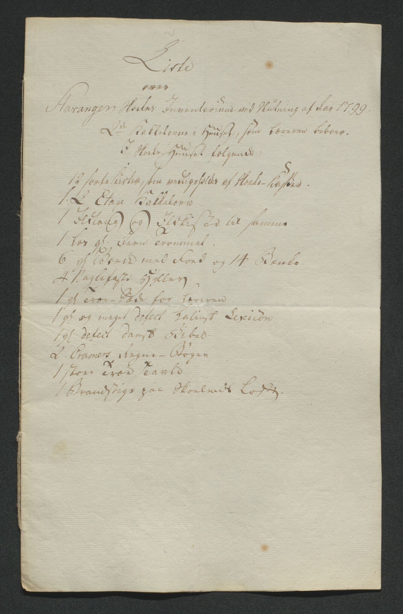 Biskopen i Kristiansand, AV/SAK-1113-0001/G/Gh/L0078: C 235 - Regnskap for Stavanger fattigskole, 1694-1822, s. 168