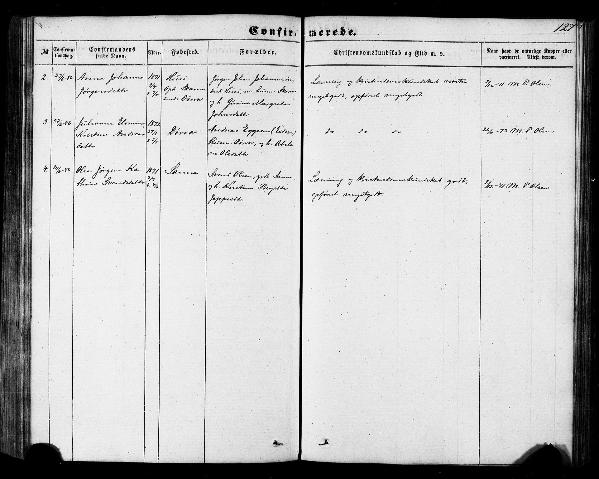 Ministerialprotokoller, klokkerbøker og fødselsregistre - Nordland, AV/SAT-A-1459/840/L0579: Ministerialbok nr. 840A01, 1863-1887, s. 127