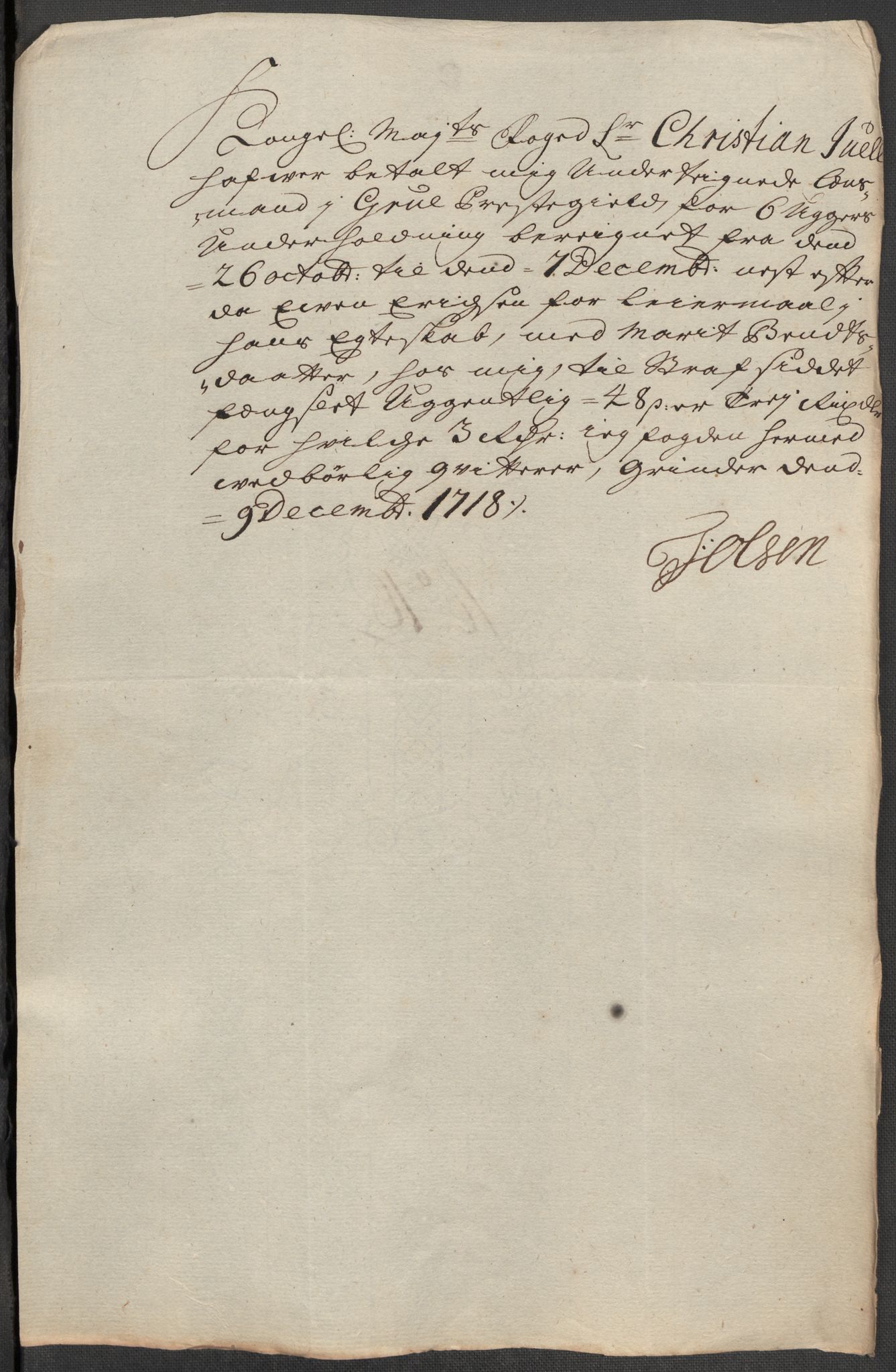 Rentekammeret inntil 1814, Reviderte regnskaper, Fogderegnskap, AV/RA-EA-4092/R13/L0857: Fogderegnskap Solør, Odal og Østerdal, 1718, s. 209