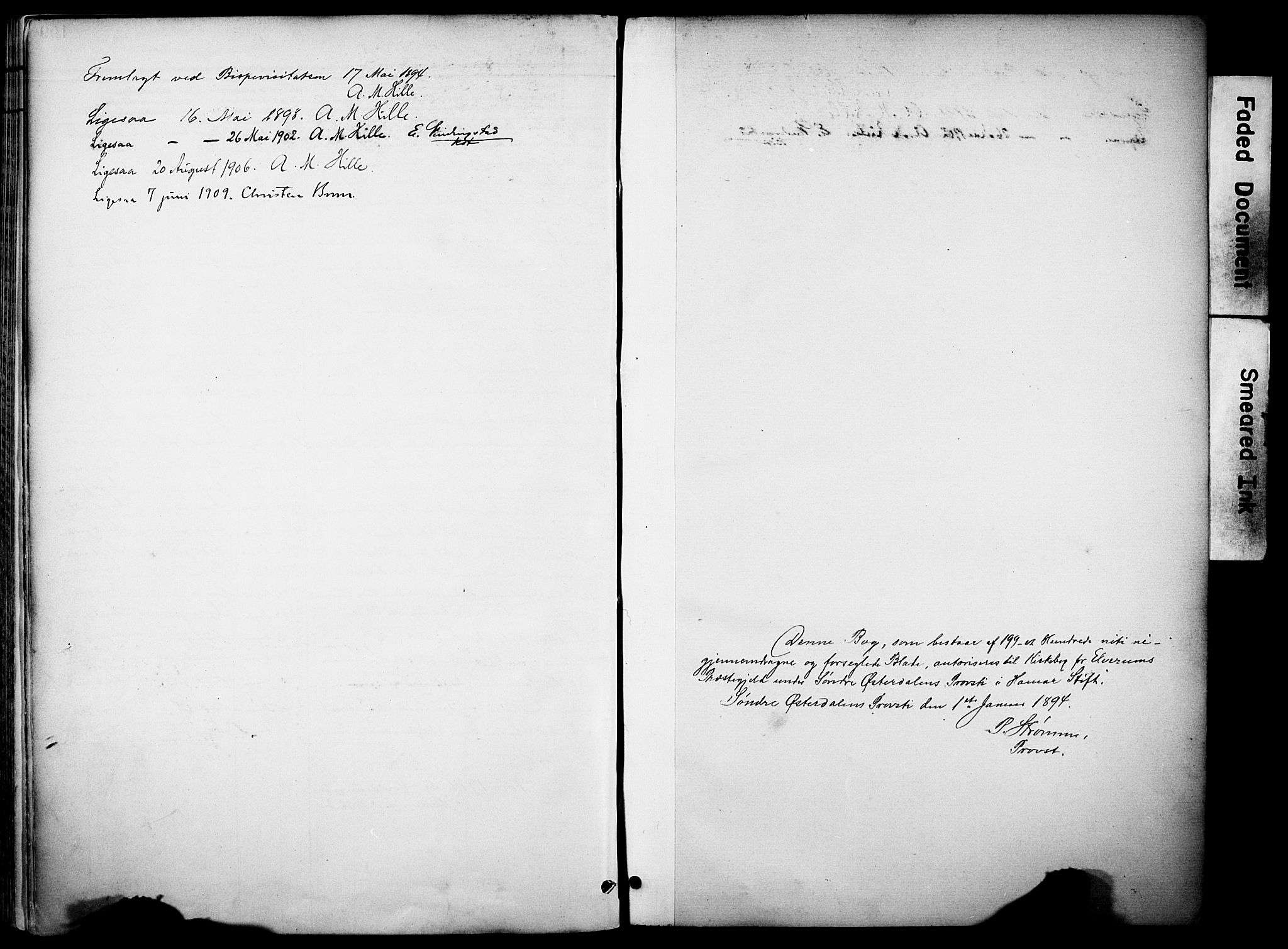 Elverum prestekontor, SAH/PREST-044/H/Ha/Haa/L0015: Ministerialbok nr. 15, 1893-1913