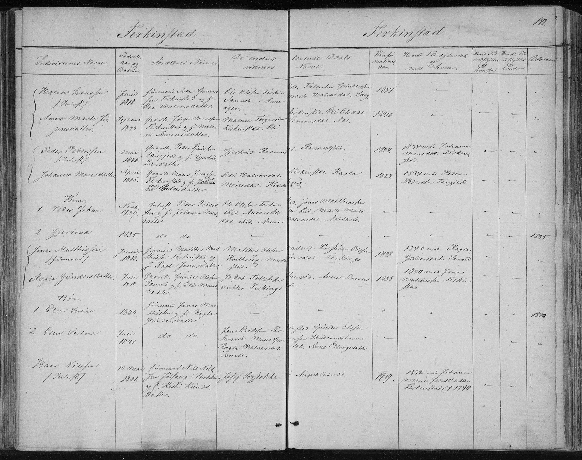 Skudenes sokneprestkontor, SAST/A -101849/H/Ha/Haa/L0001: Ministerialbok nr. A 1, 1770-1842, s. 181