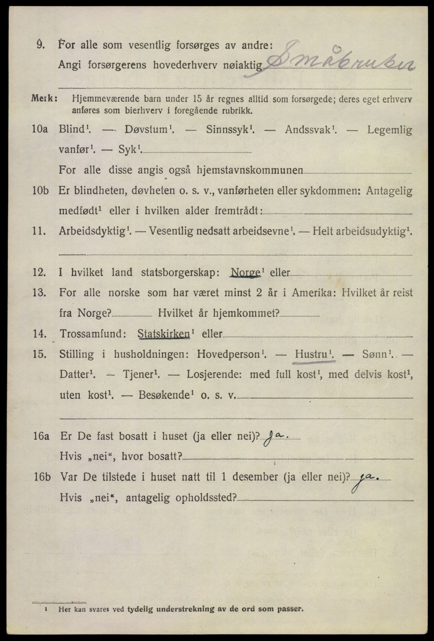 SAKO, Folketelling 1920 for 0627 Røyken herred, 1920, s. 3639