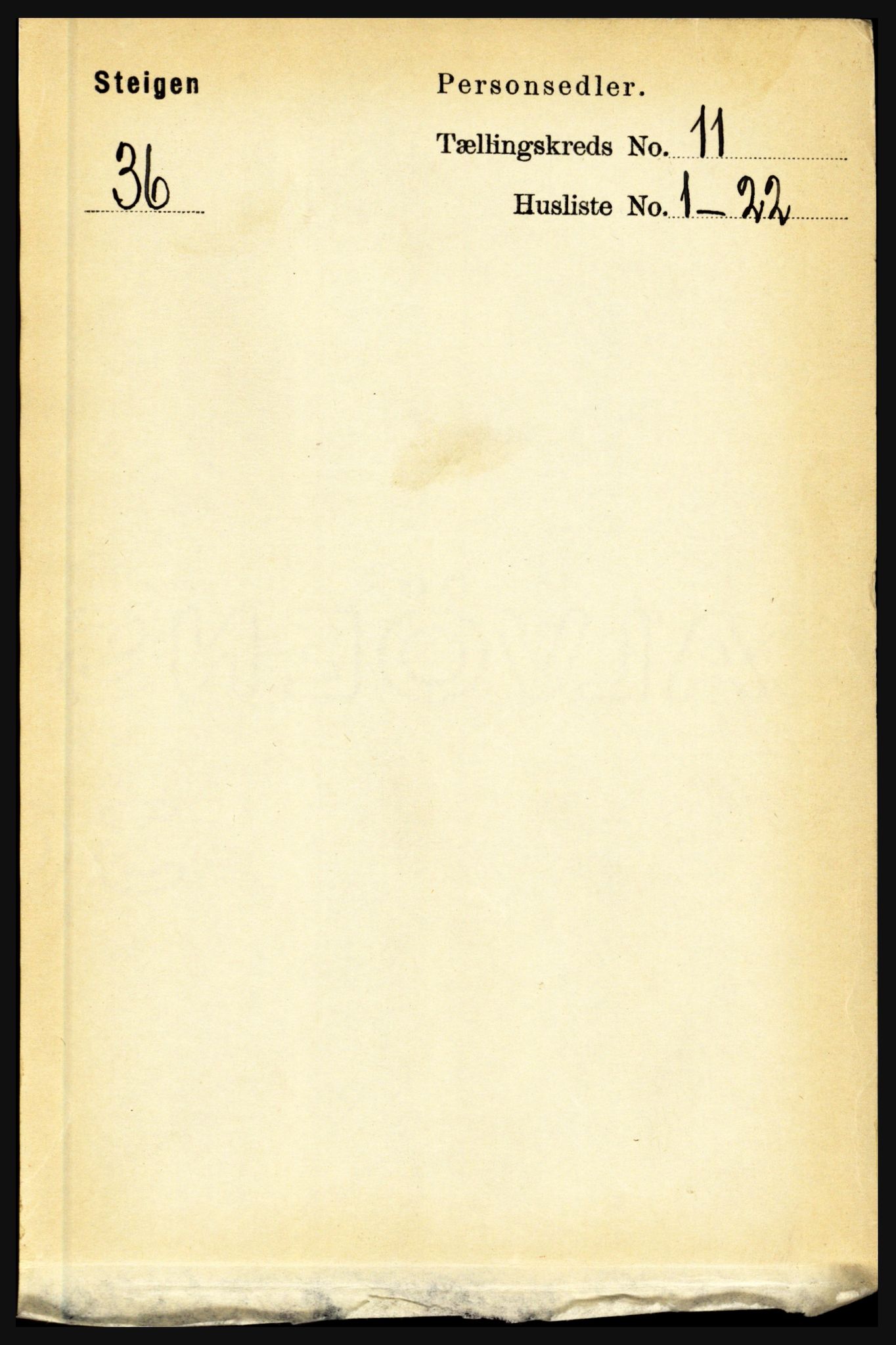 RA, Folketelling 1891 for 1848 Steigen herred, 1891, s. 3782