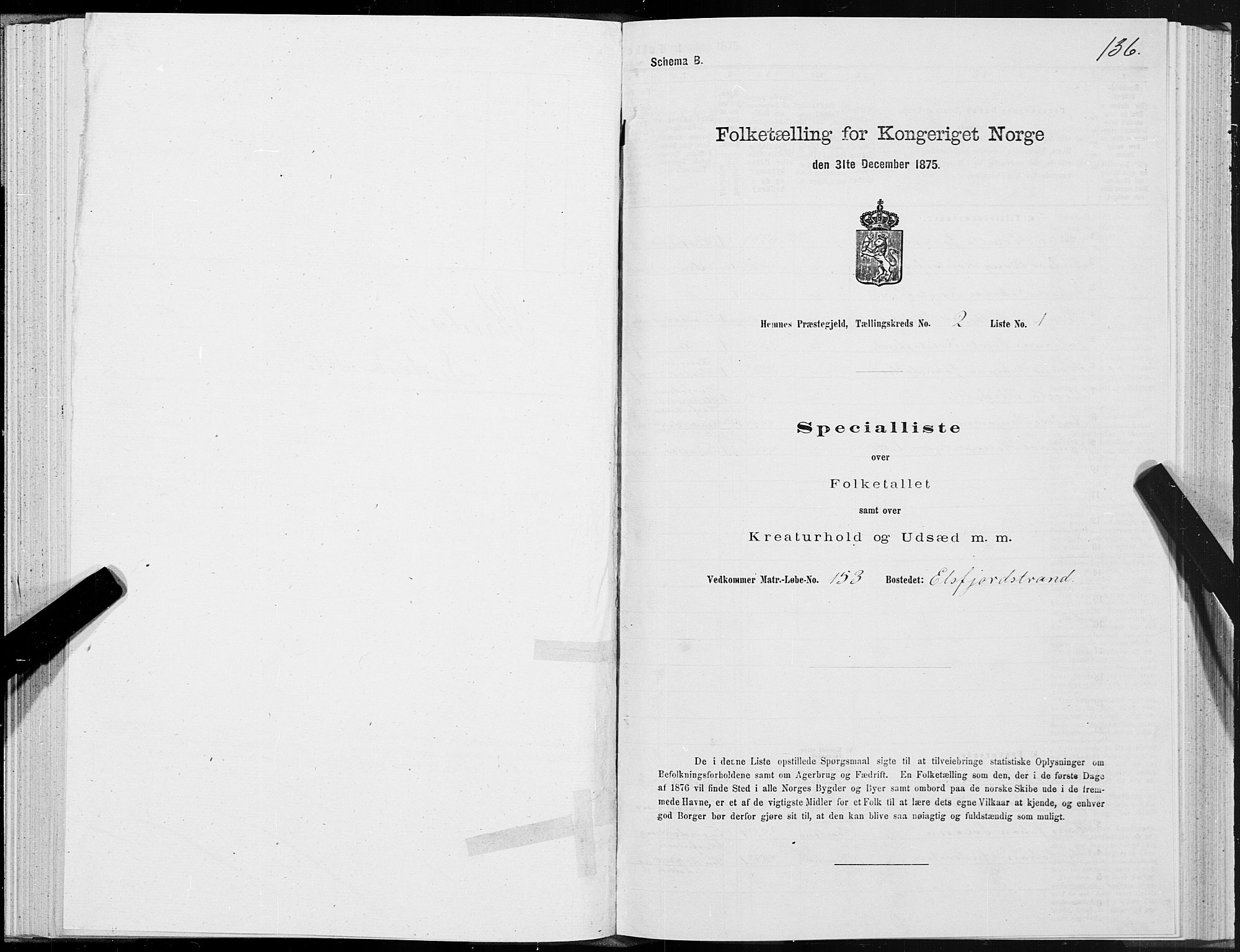 SAT, Folketelling 1875 for 1832P Hemnes prestegjeld, 1875, s. 1136