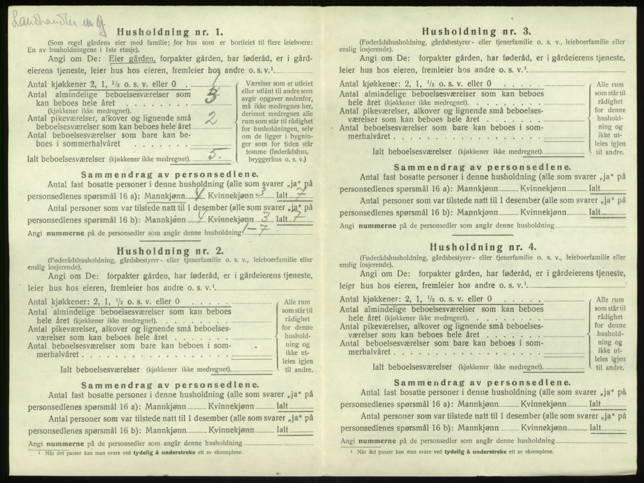 SAB, Folketelling 1920 for 1416 Kyrkjebø herred, 1920, s. 664