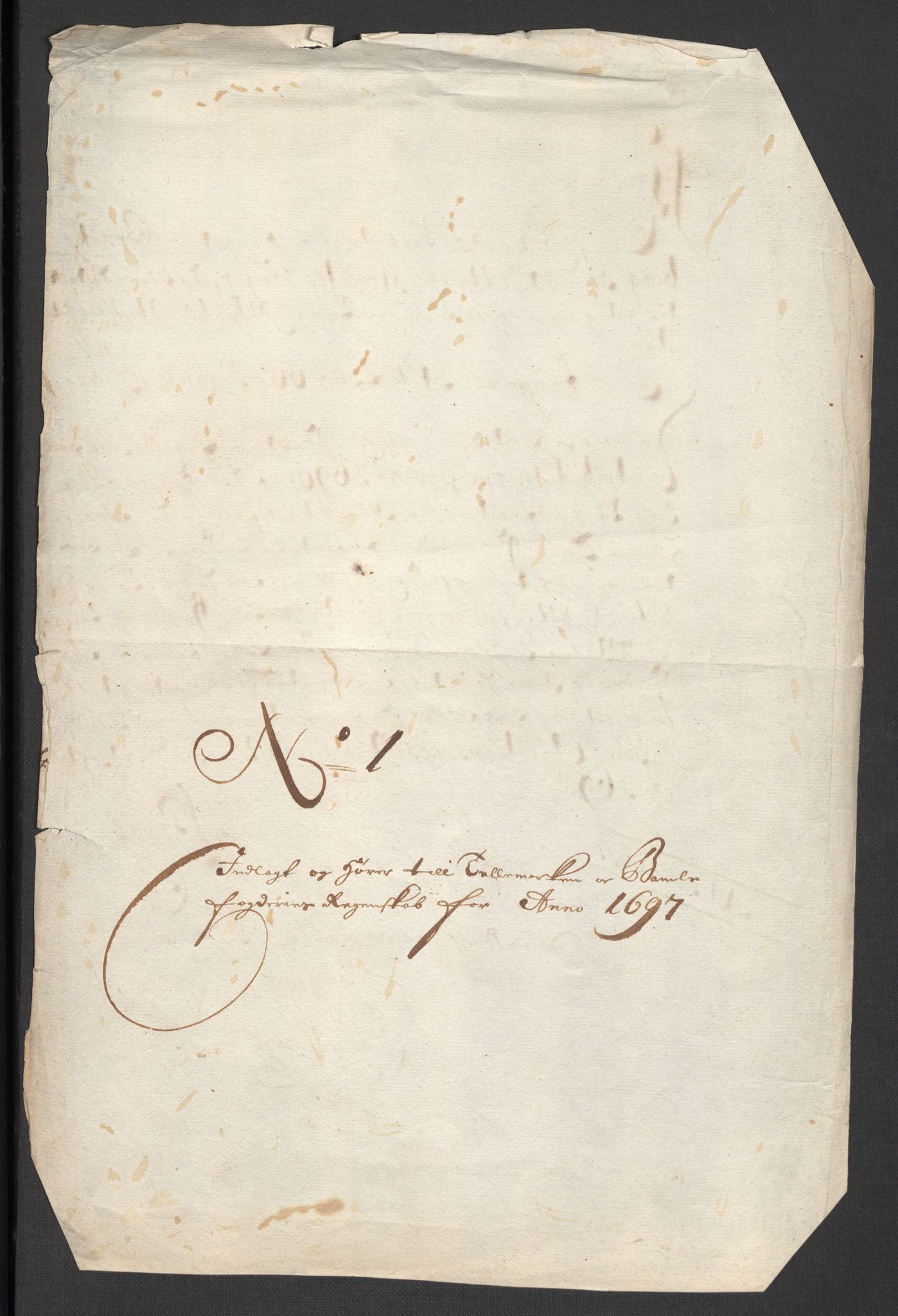 Rentekammeret inntil 1814, Reviderte regnskaper, Fogderegnskap, RA/EA-4092/R36/L2096: Fogderegnskap Øvre og Nedre Telemark og Bamble, 1697, s. 27