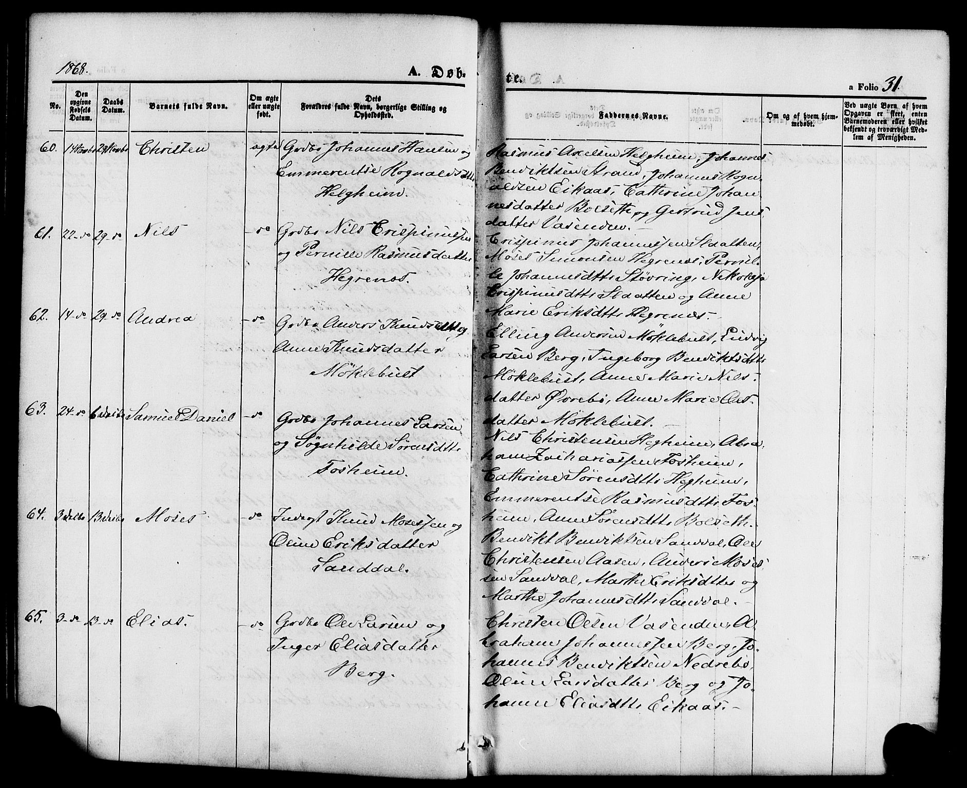 Jølster sokneprestembete, AV/SAB-A-80701/H/Haa/Haaa/L0011: Ministerialbok nr. A 11, 1866-1881, s. 31