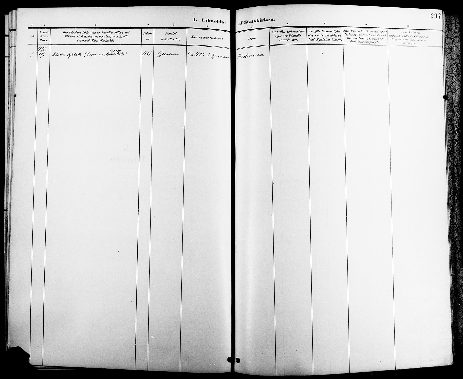 Åsnes prestekontor, SAH/PREST-042/H/Ha/Hab/L0005: Klokkerbok nr. 5, 1895-1920, s. 297