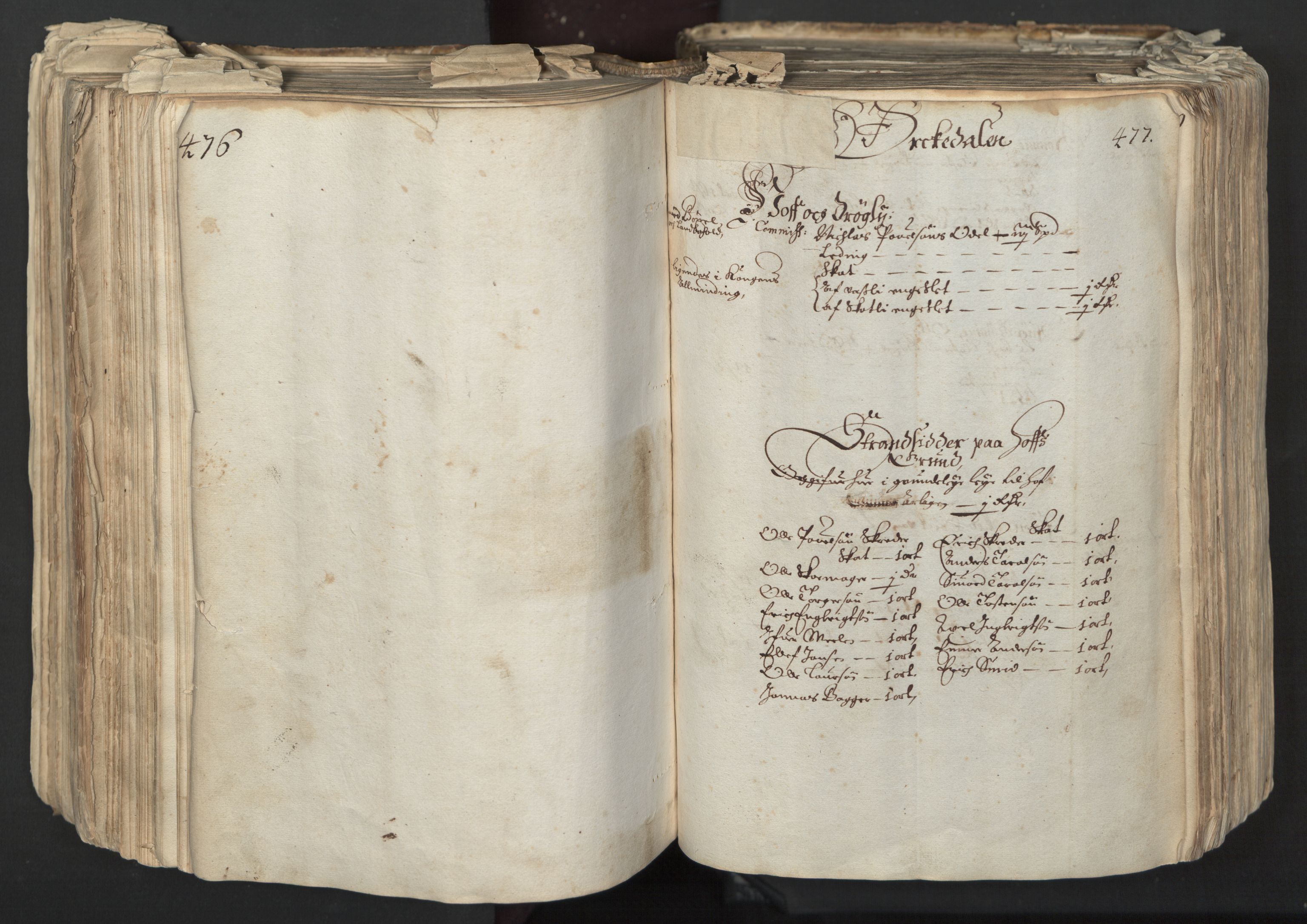 Rentekammeret inntil 1814, Realistisk ordnet avdeling, RA/EA-4070/L/L0027: Trondheim lagdømme:, 1661, s. 476-477