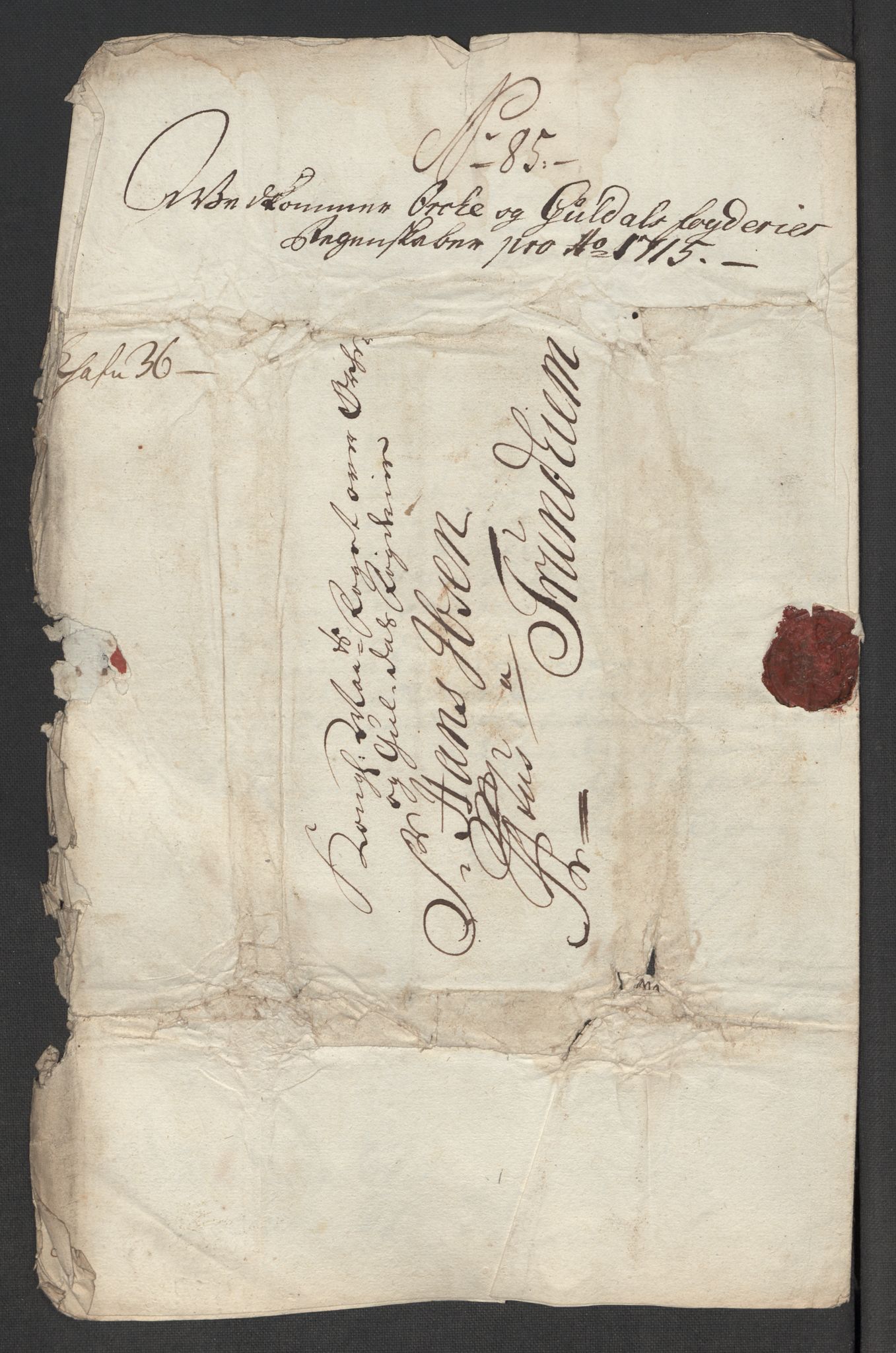 Rentekammeret inntil 1814, Reviderte regnskaper, Fogderegnskap, RA/EA-4092/R60/L3966: Fogderegnskap Orkdal og Gauldal, 1715, s. 544