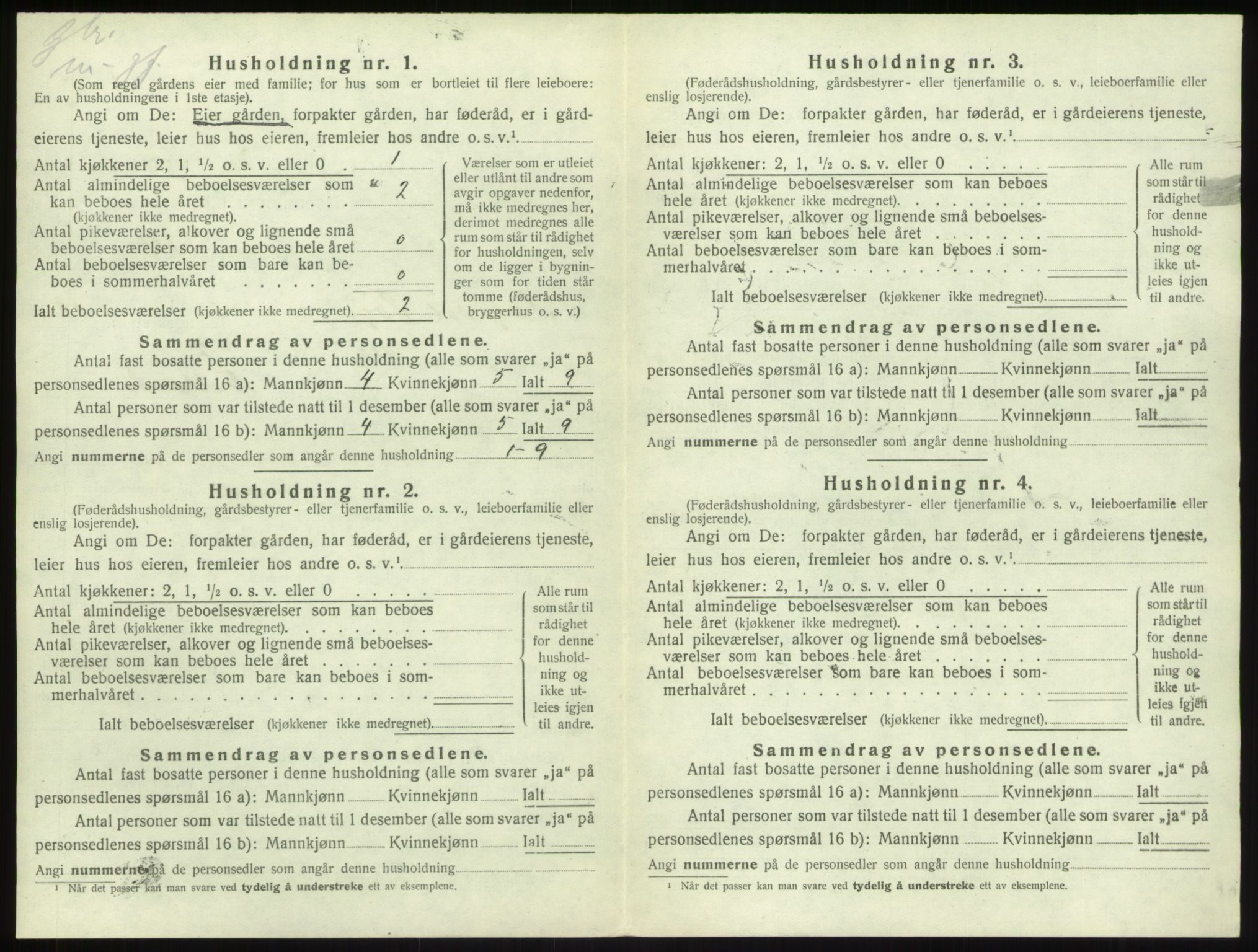 SAB, Folketelling 1920 for 1420 Sogndal herred, 1920, s. 745