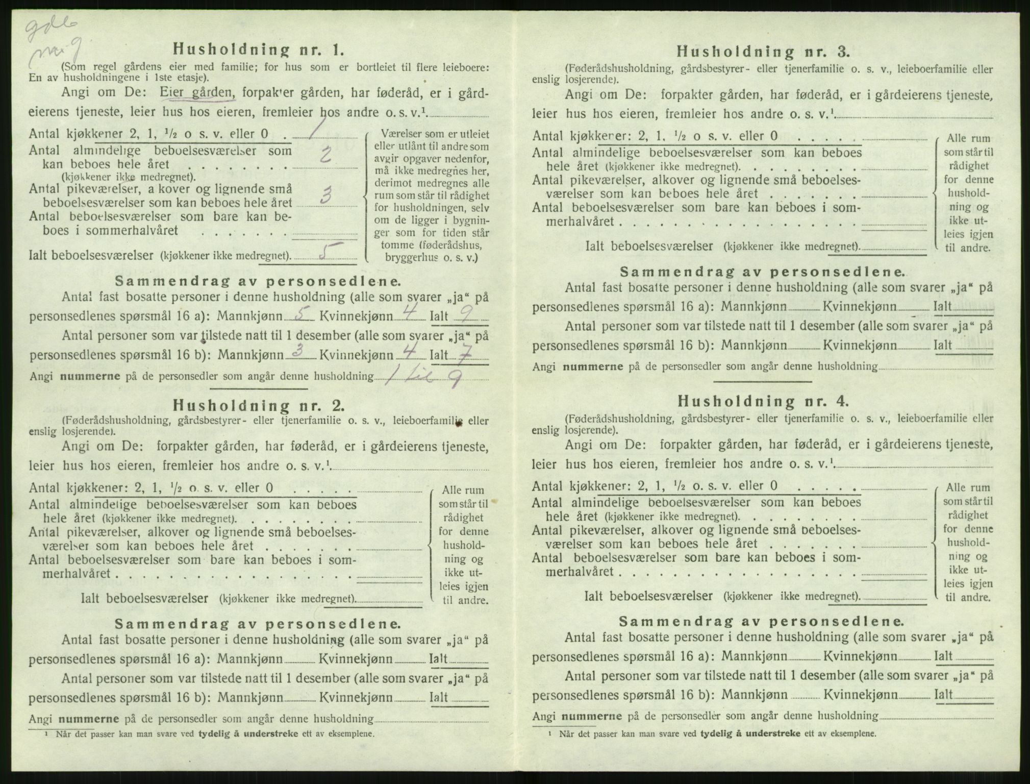 SAT, Folketelling 1920 for 1519 Volda herred, 1920, s. 1665