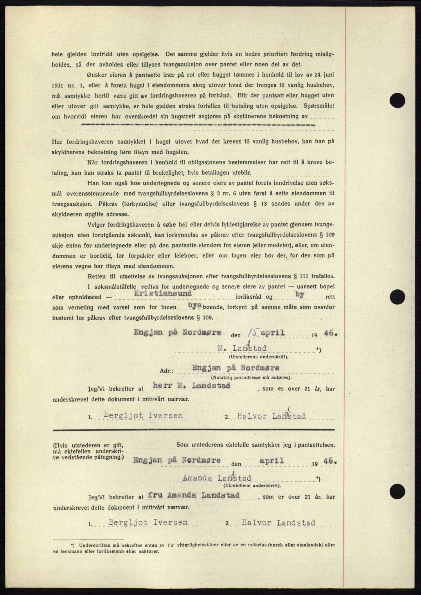 Nordmøre sorenskriveri, AV/SAT-A-4132/1/2/2Ca: Pantebok nr. B97, 1947-1948, Dagboknr: 2910/1947