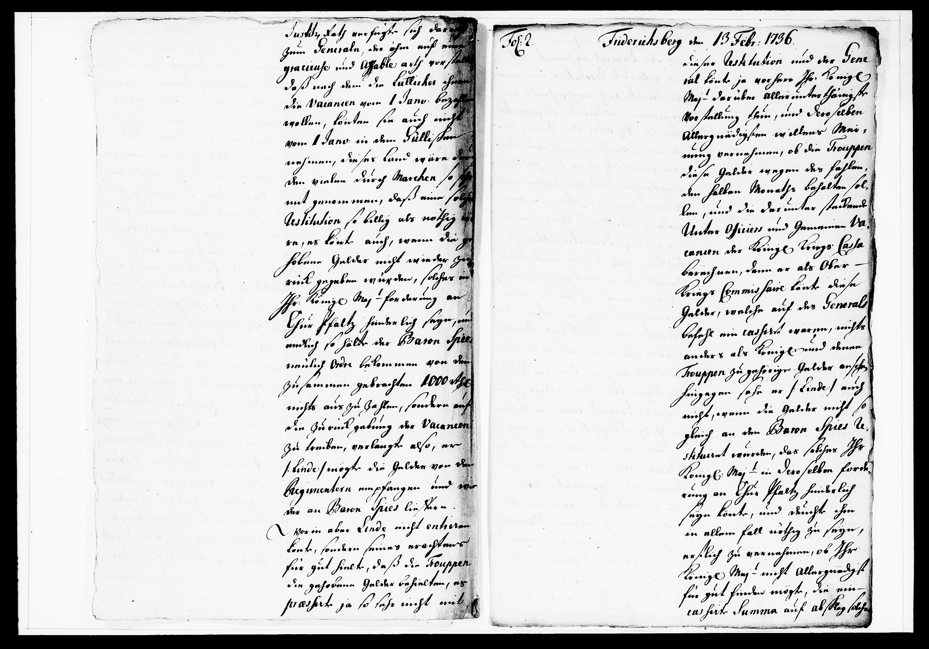 Krigskollegiet, Krigskancelliet, DRA/A-0006/-/1130-1137: Refererede sager, 1736, s. 40