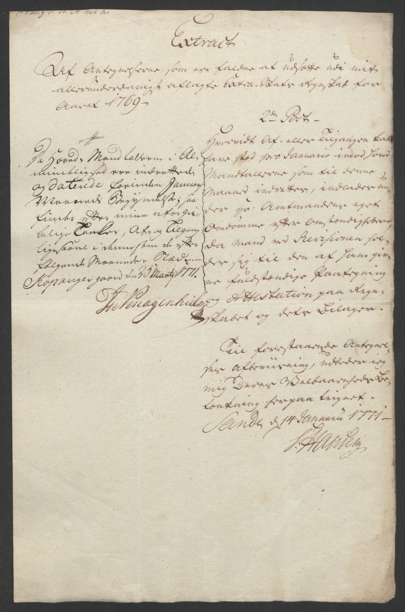 Rentekammeret inntil 1814, Realistisk ordnet avdeling, AV/RA-EA-4070/Ol/L0018: [Gg 10]: Ekstraskatten, 23.09.1762. Sogn, 1762-1772, s. 308