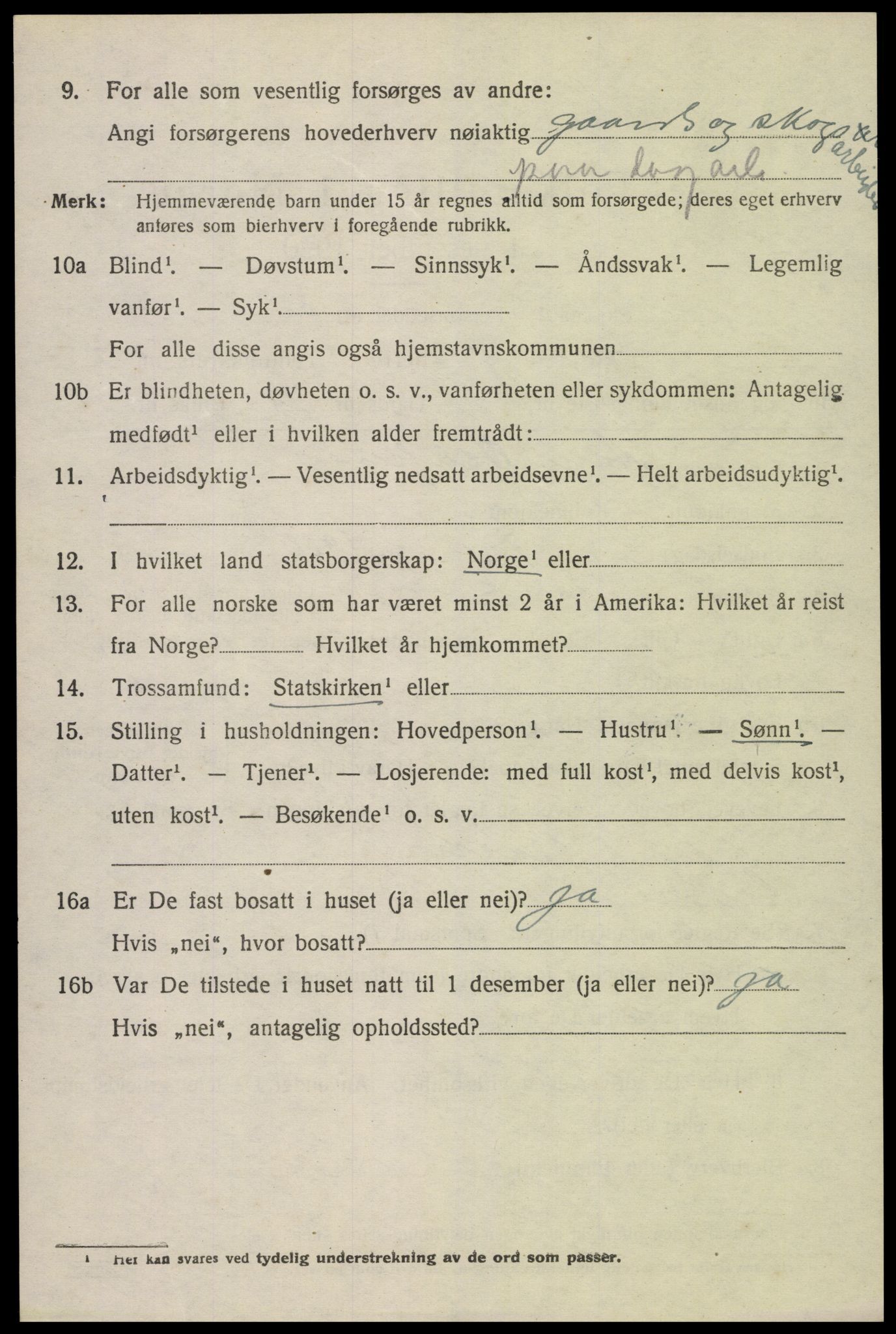 SAK, Folketelling 1920 for 0929 Åmli herred, 1920, s. 2158
