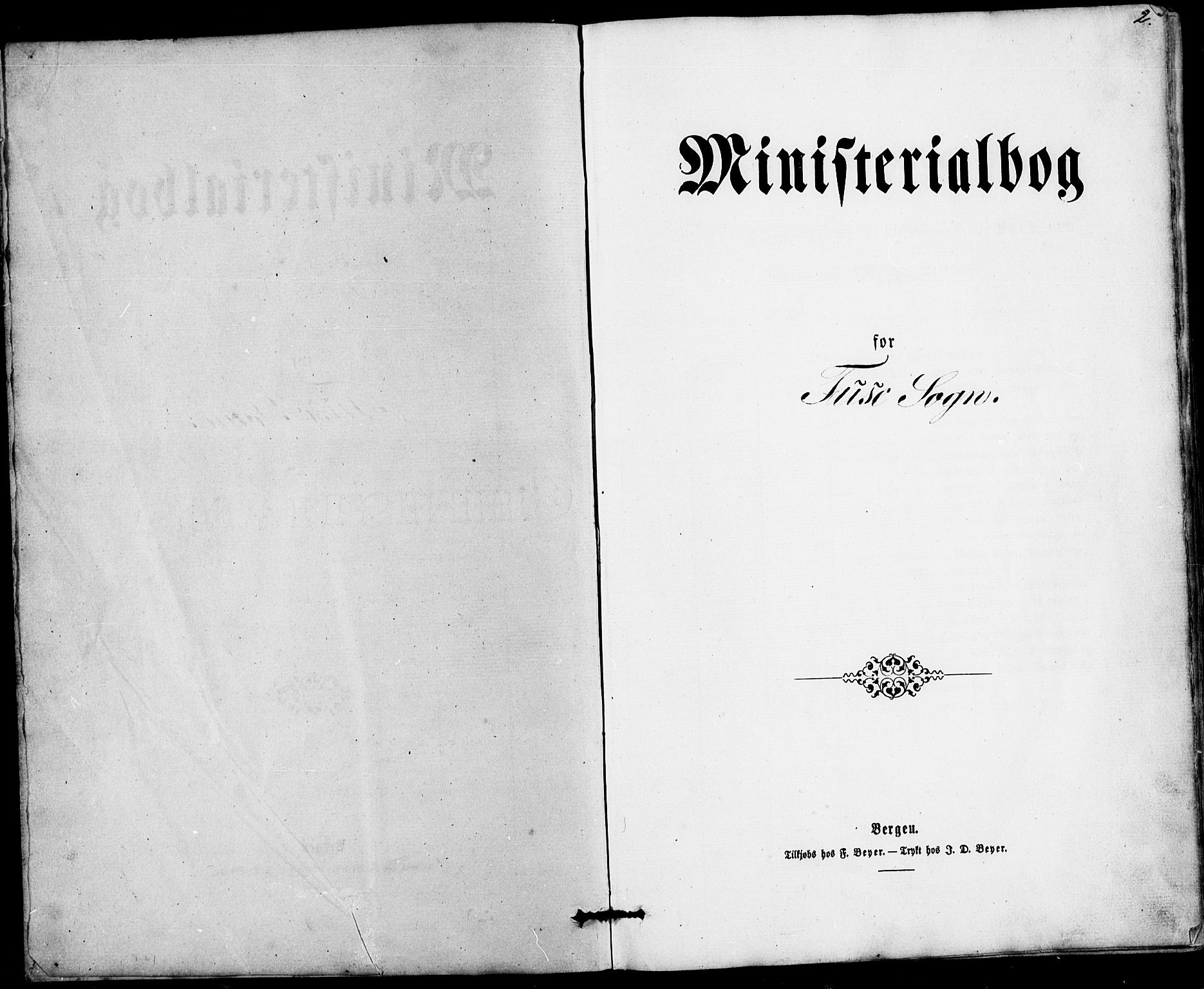 Fusa sokneprestembete, SAB/A-75401/H/Hab: Klokkerbok nr. A 1, 1861-1894, s. 2