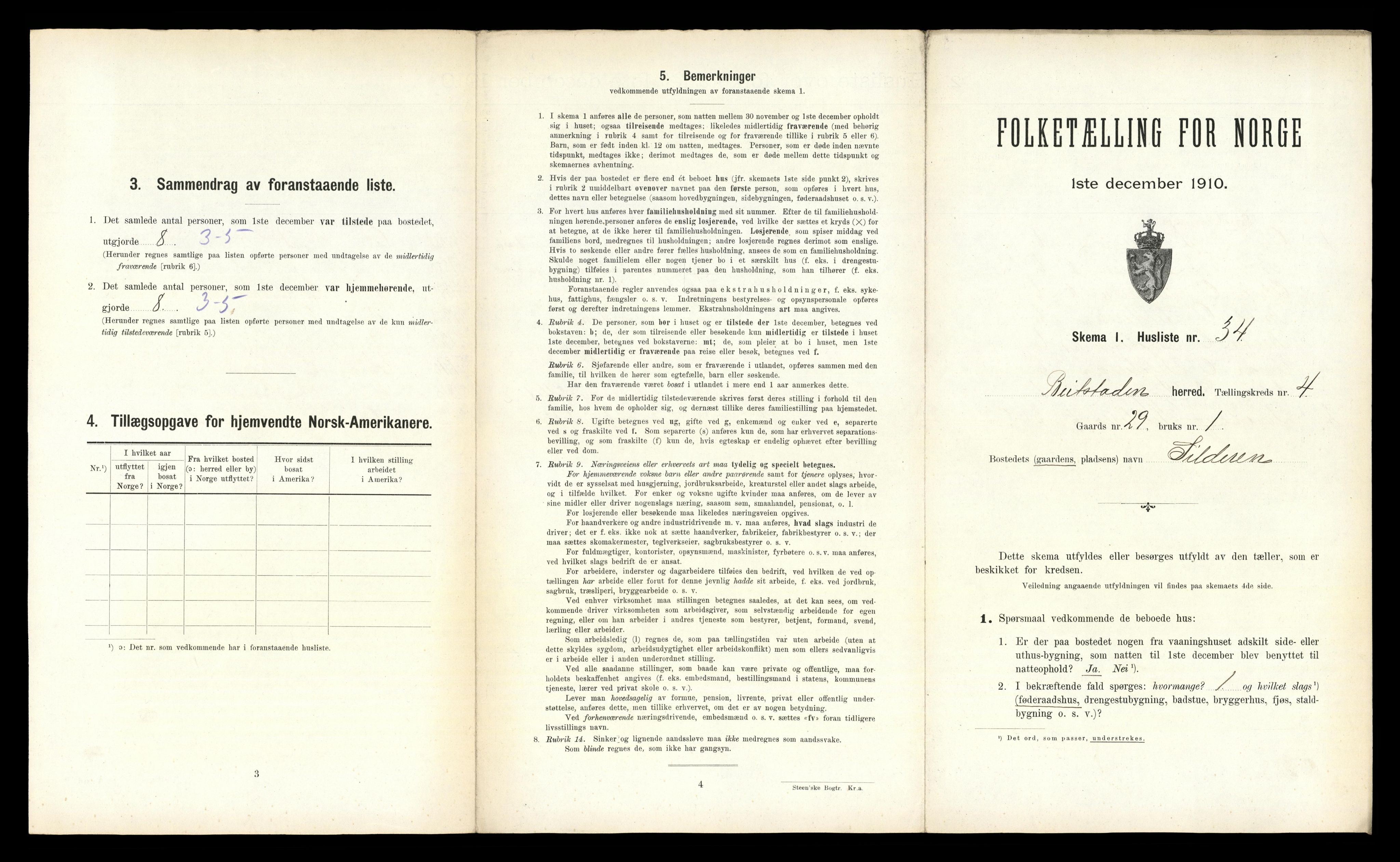 RA, Folketelling 1910 for 1727 Beitstad herred, 1910, s. 373