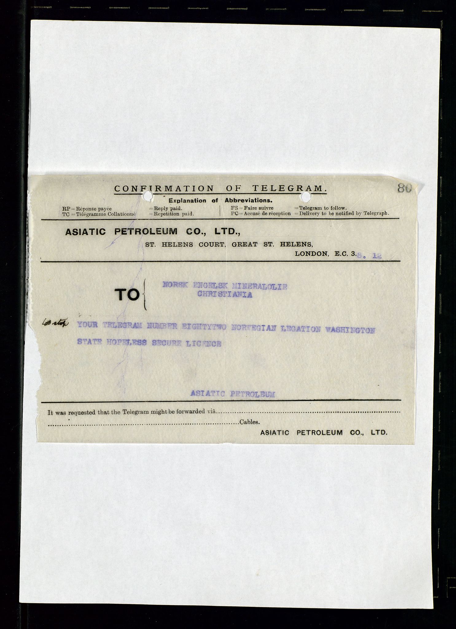 Pa 1521 - A/S Norske Shell, AV/SAST-A-101915/E/Ea/Eaa/L0001: Sjefskorrespondanse, 1917, s. 65